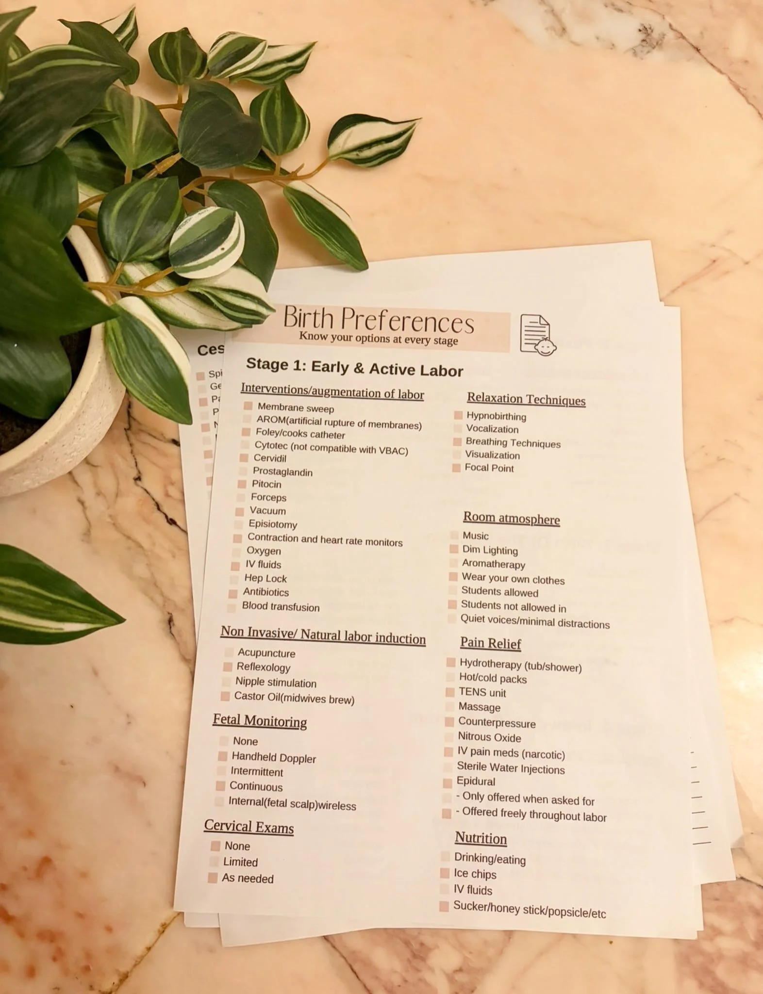 Your birth isn&rsquo;t something you can PLAN&mdash;but it is something you should prepare for.

A birth plan can sometimes feel like a checklist of things that must happen. Birth preferences recognize that labor is unpredictable while still honoring