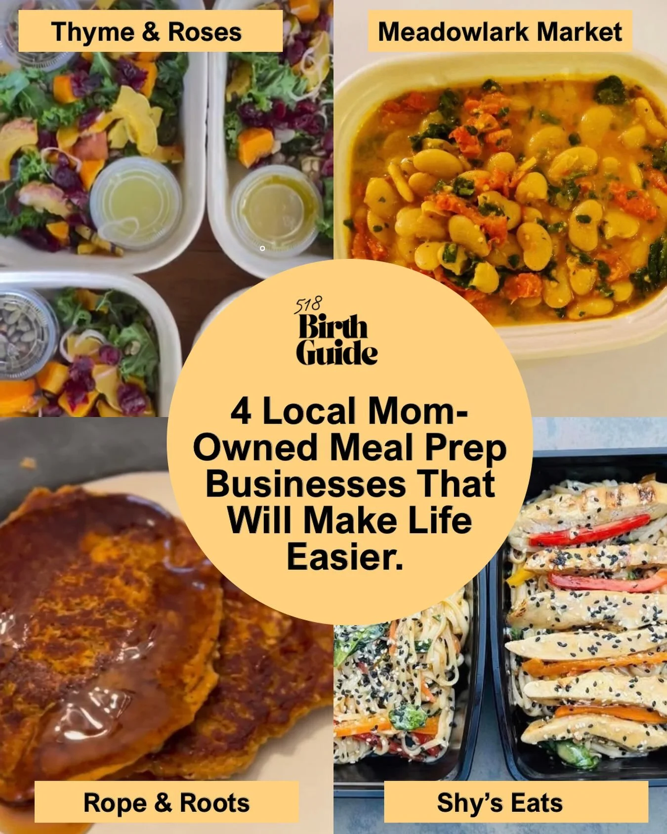 ❗️The ultimate postpartum hack is letting someone else do the cooking. 

Odds are friends and family are asking how they can help&mdash; ask them to help keep you fed with one of these local, mom-owned meal prep businesses (ps. we have tried all of t