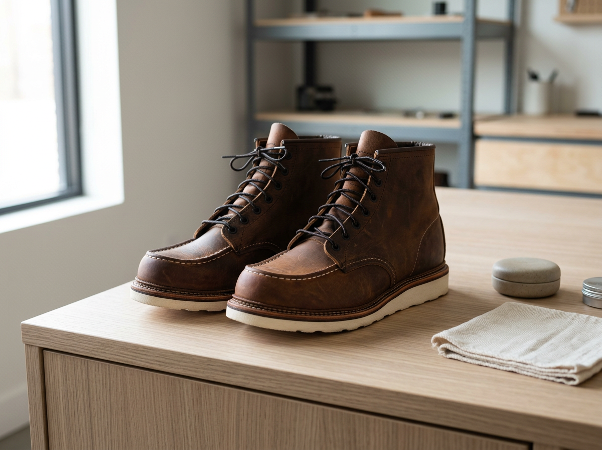 RED WING MOC TOE COPPER