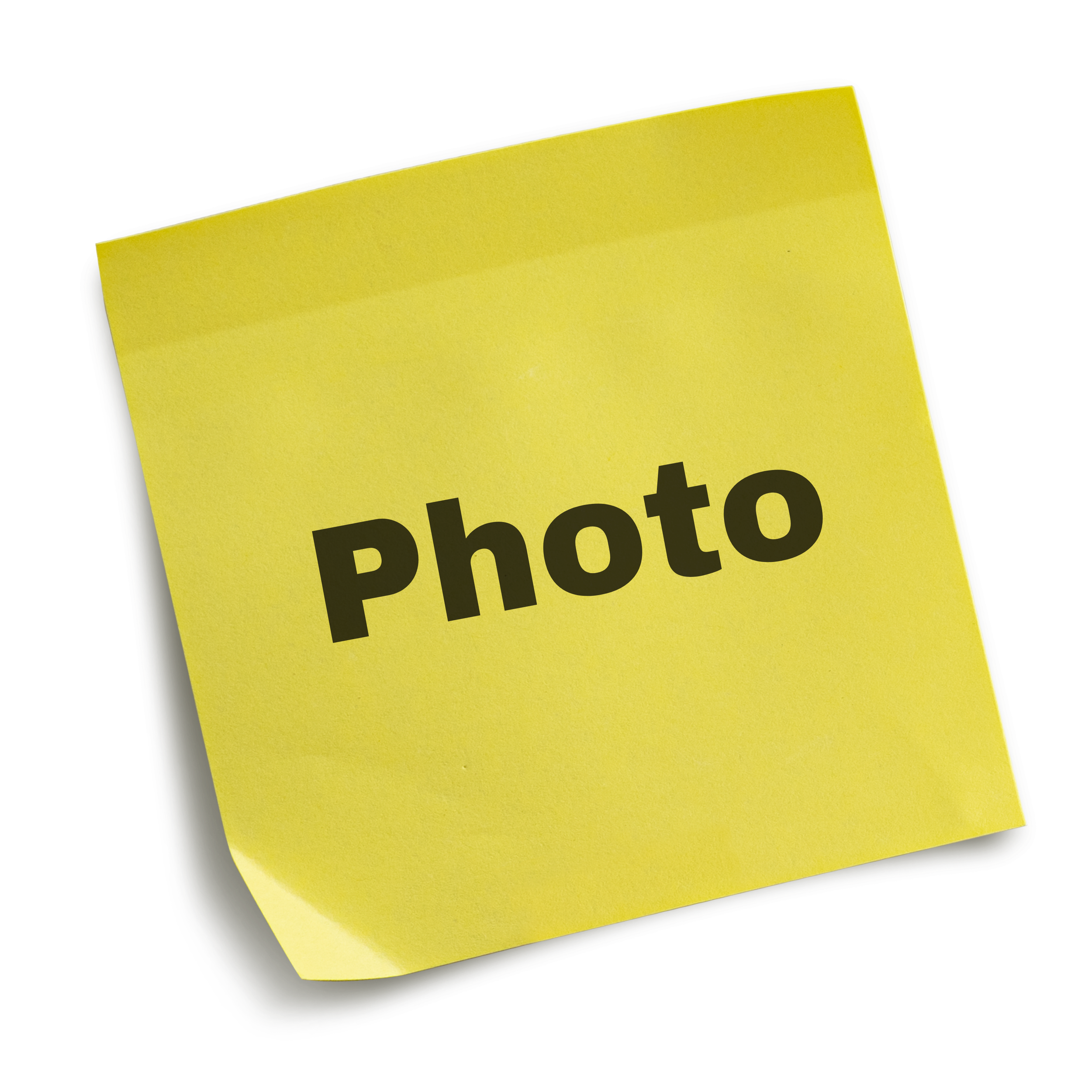 Image of a yellow sticky note with the black text "Photo" placed on it.
