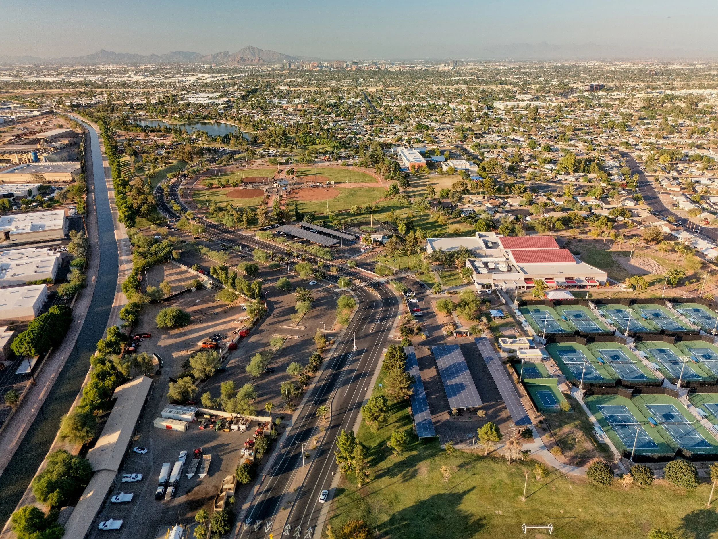 Aerial view of Kiwanis Park