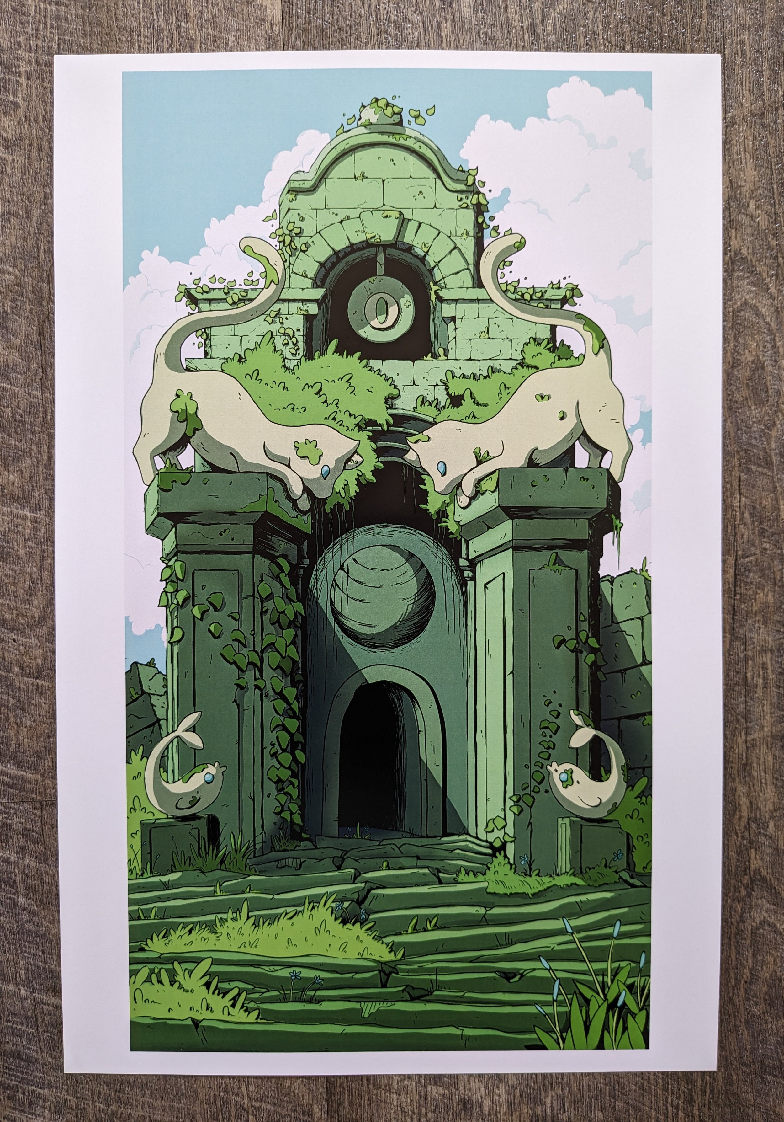 Cat Temple Print
