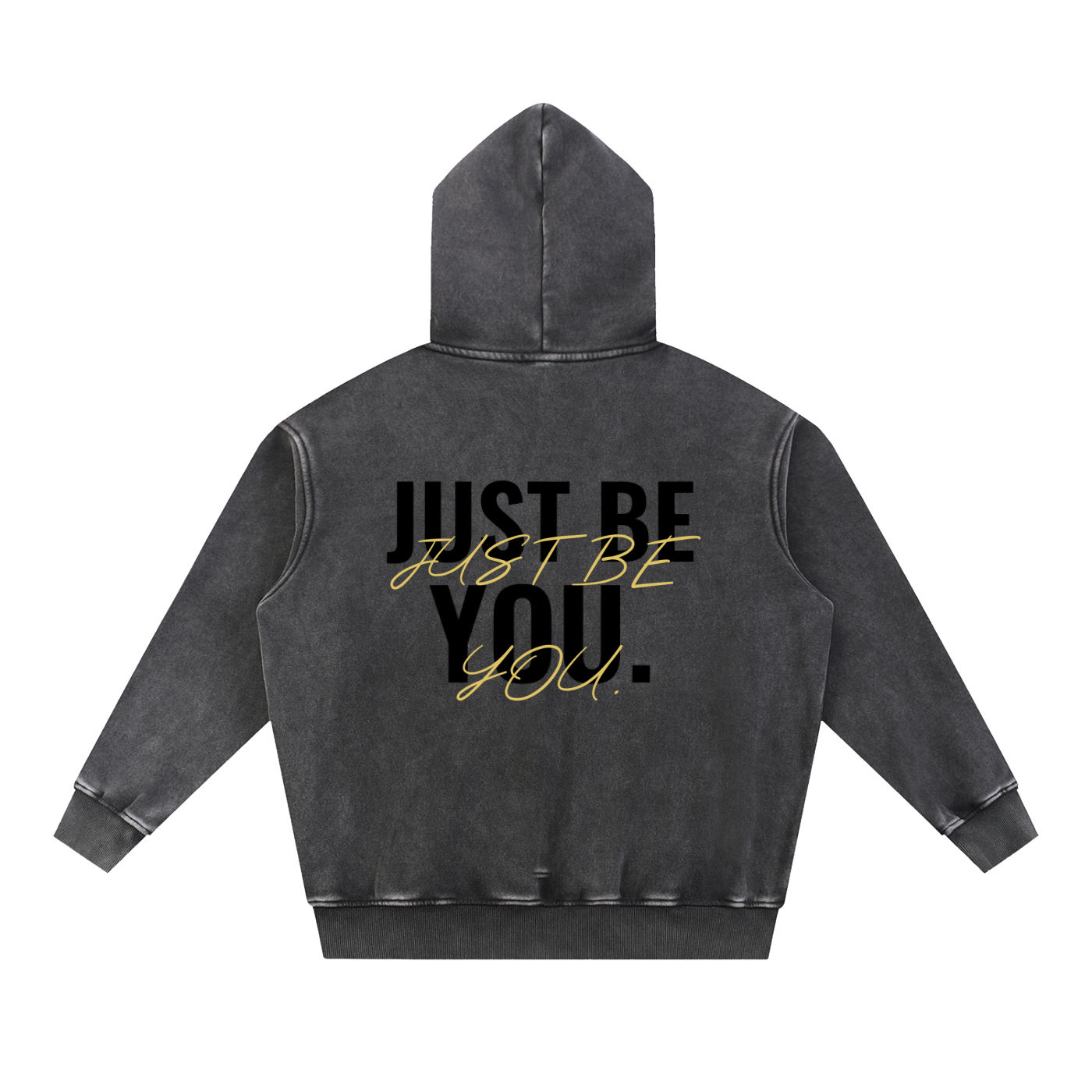 Snow Wash Fleece Oversize Hoodie