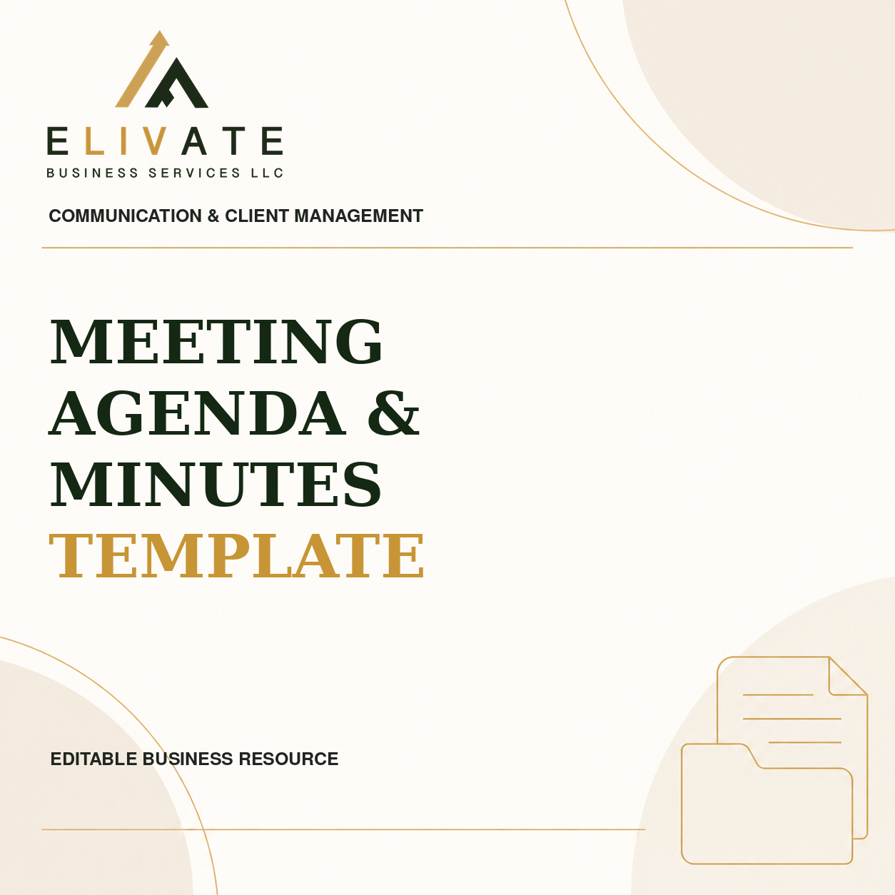 Meeting Agenda & Minutes Template