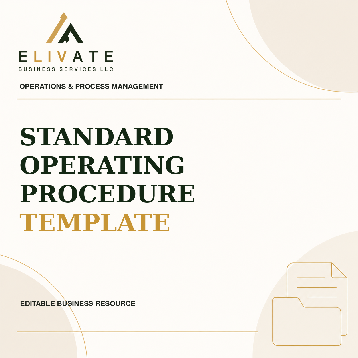 Standard Operating Procedure (SOP) Template