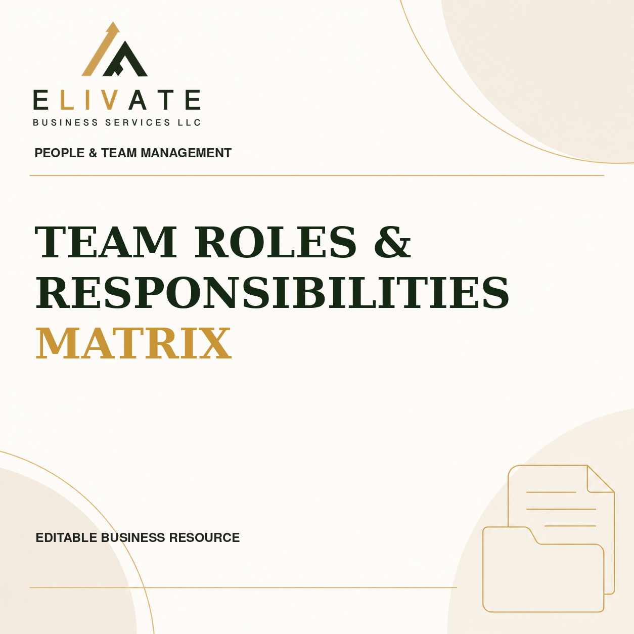 Team Roles & Responsibilities Matrix