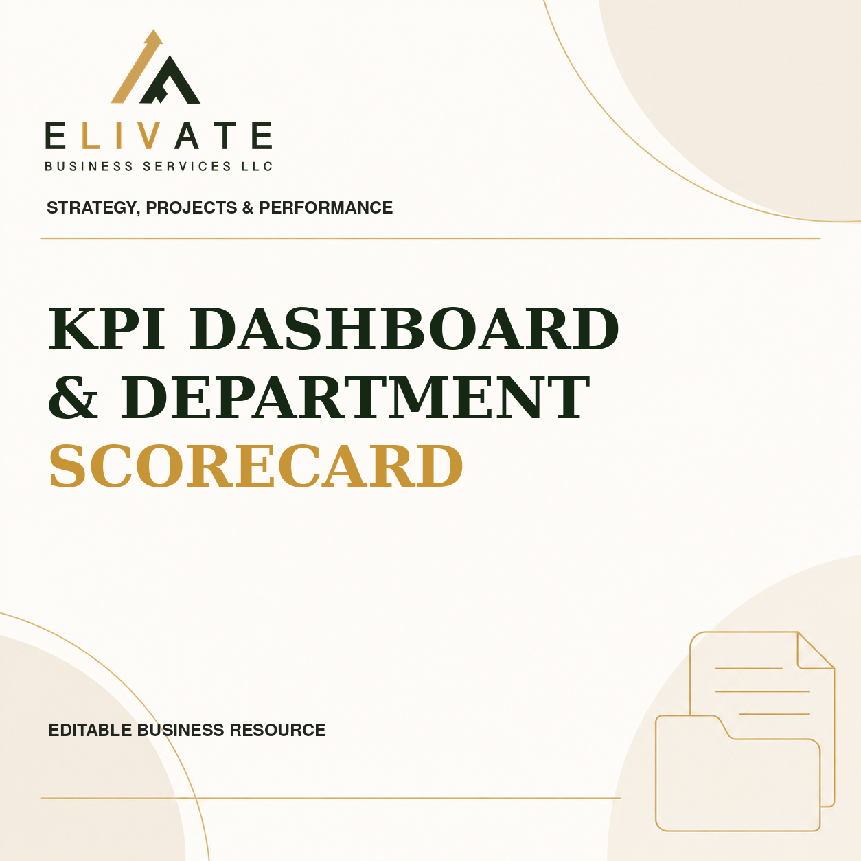 KPI Dashboard & Department Scorecard