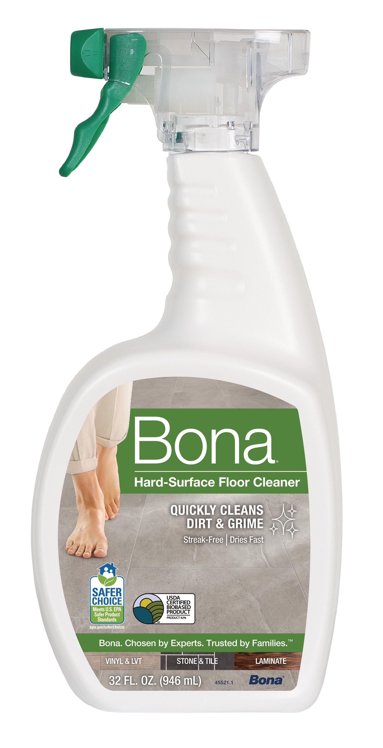 Bona Hard-Surface Floor Cleaner — 32 oz spray