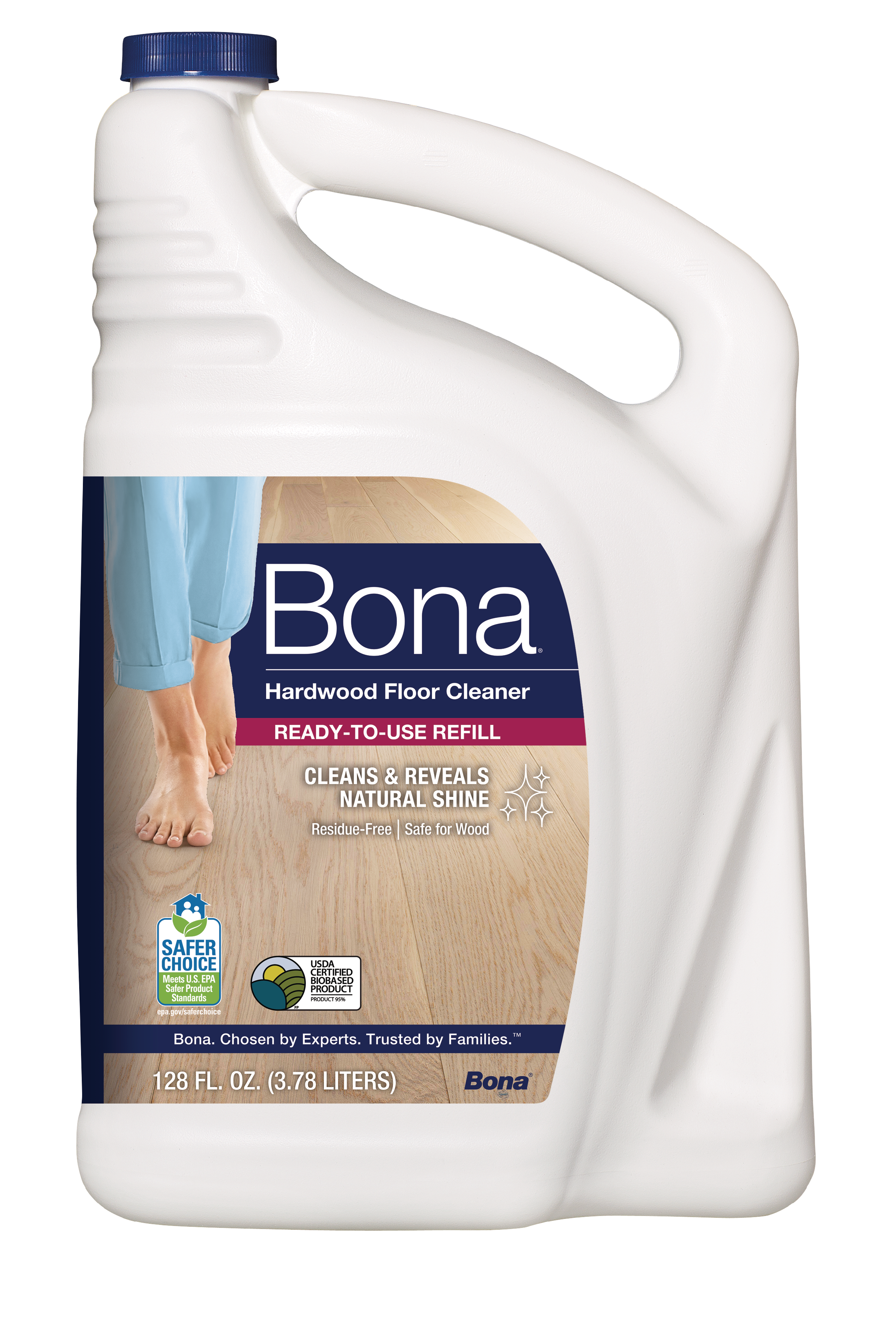 Bona Hardwood Floor Cleaner Refill — 128 oz refill