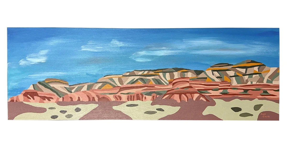  Kaleidoscope Canyon 
 
Acrylic on canvas 36" x 12" 
 