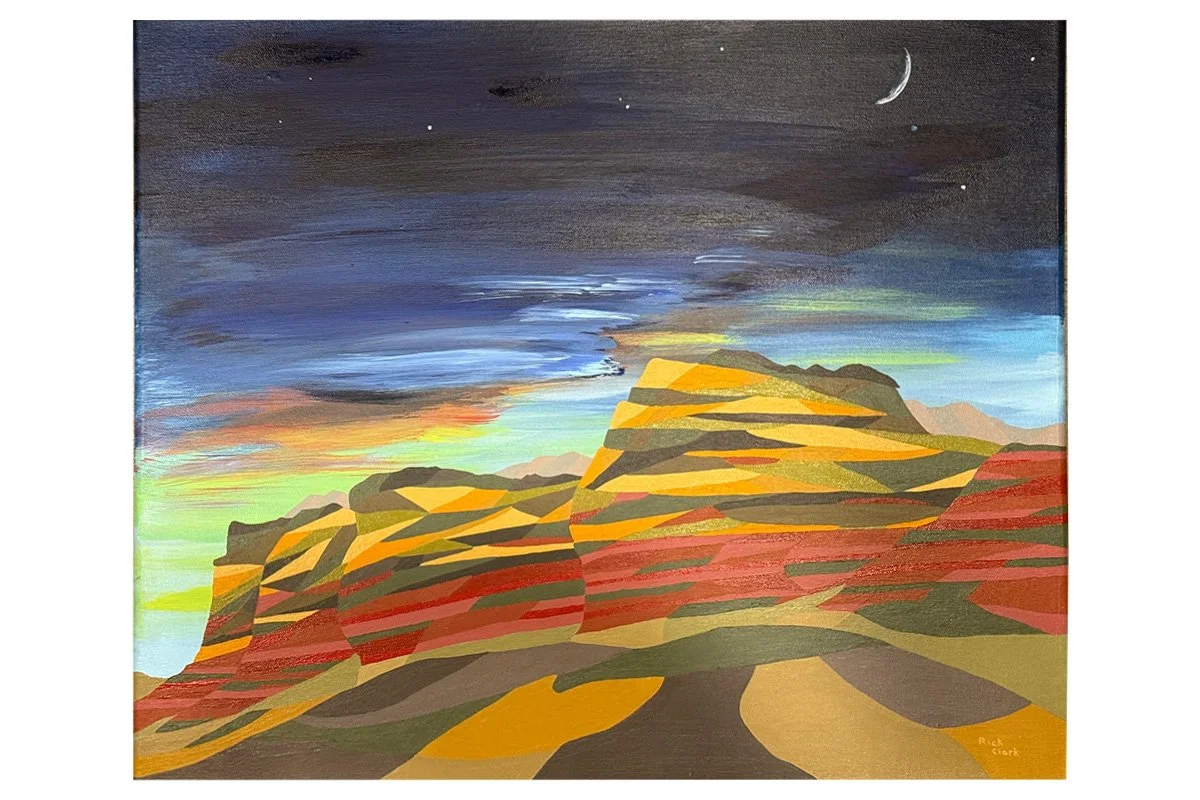 Kaleidoscope Cliffs 
 
Acrylic on canvas 24" x 20" 
 
SOLD