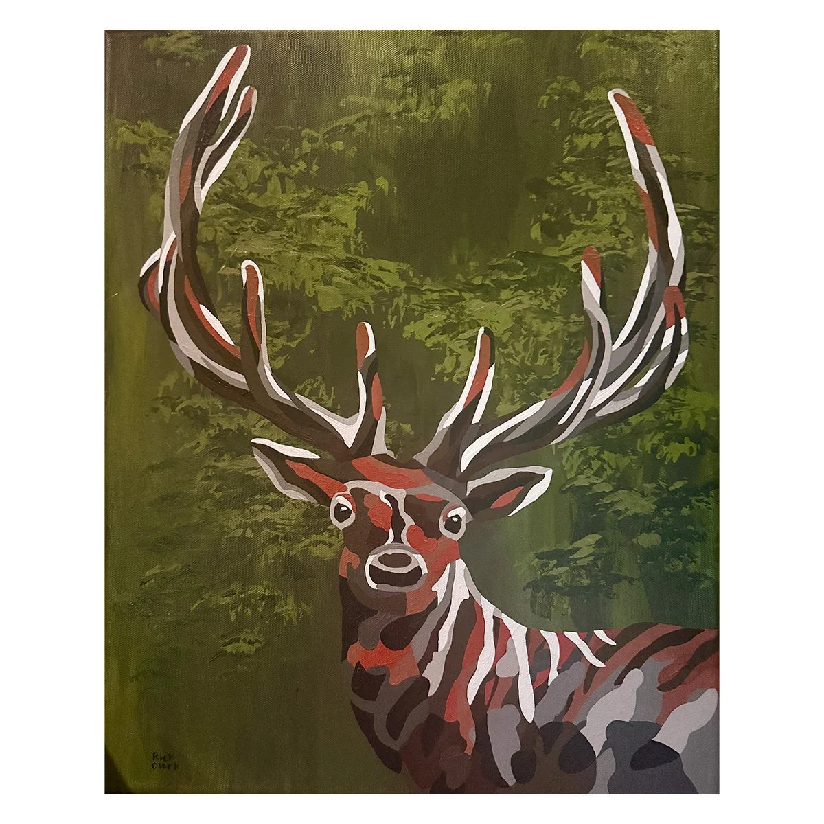  Elk Vision 
 
Acrylic on canvas 16" x 20" 
 