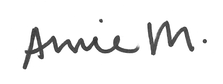 A signature of Annie M.