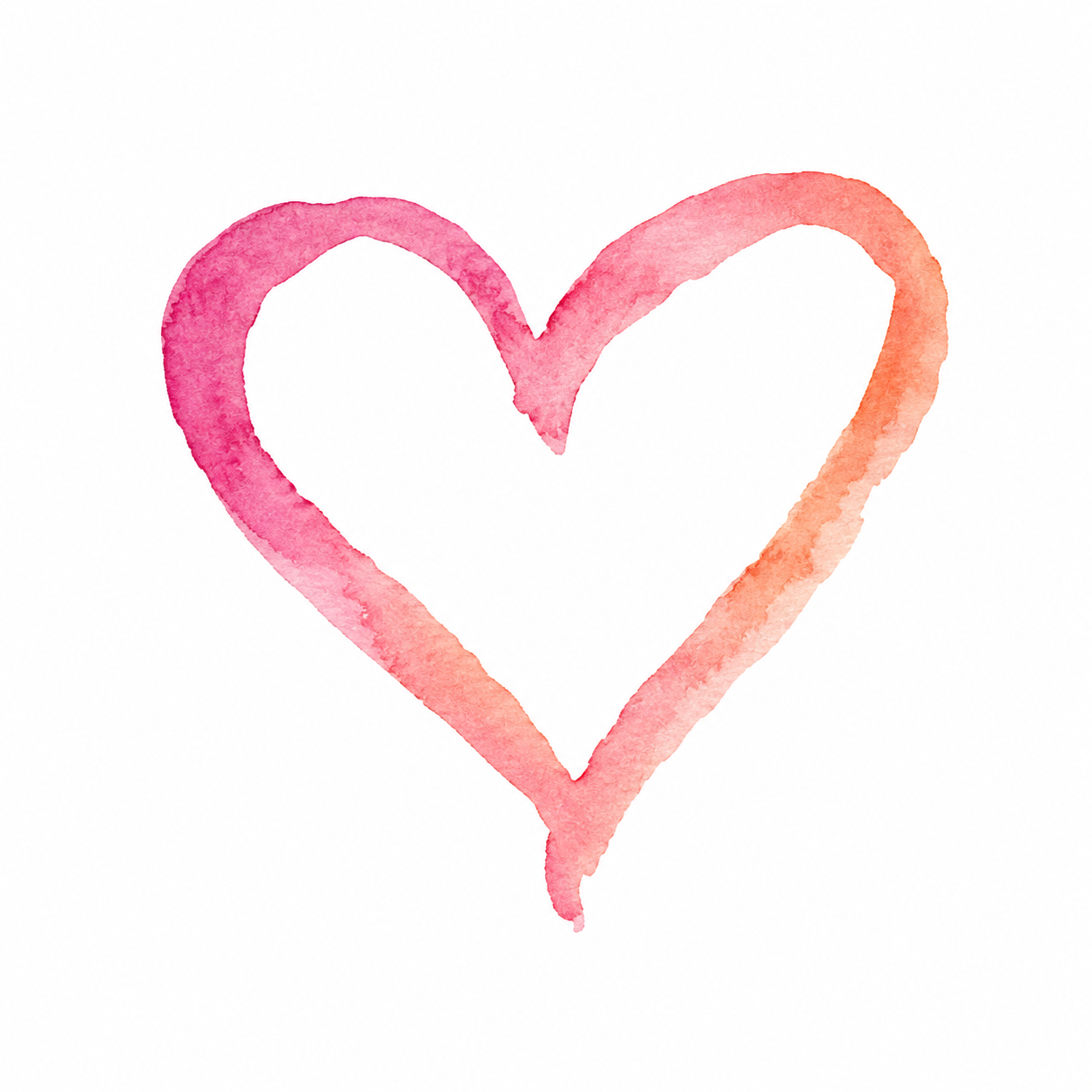 Watercolor heart