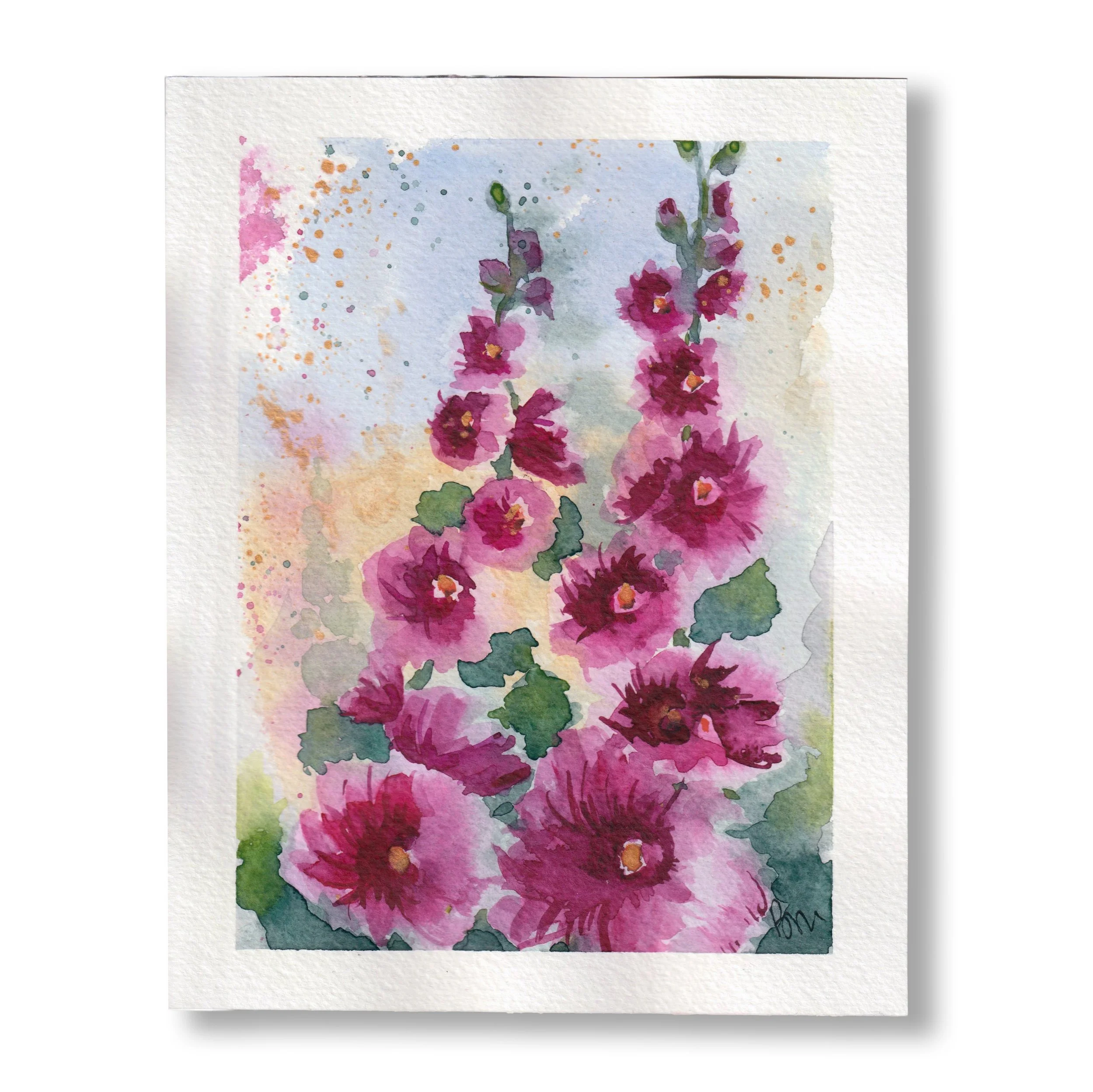 Hollyhocks 1