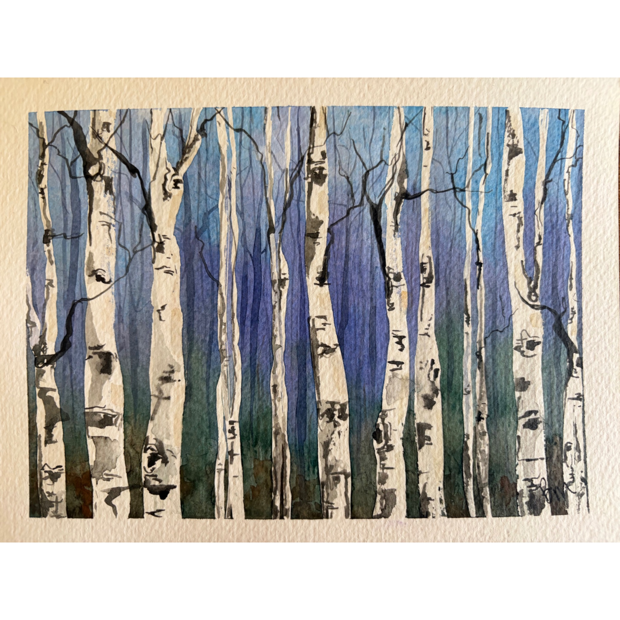 Winter Aspens