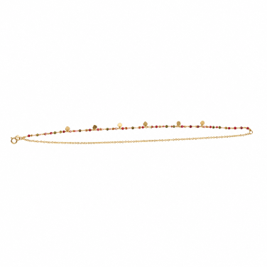 14k Gold Dainty Double-Layered Bracelet