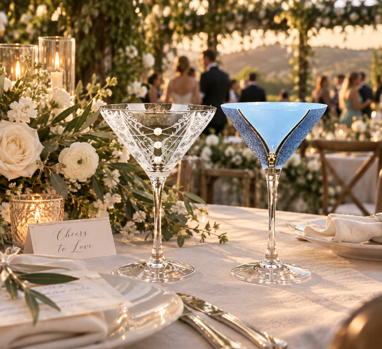 The Lace and Blue Jeans Martini Duo