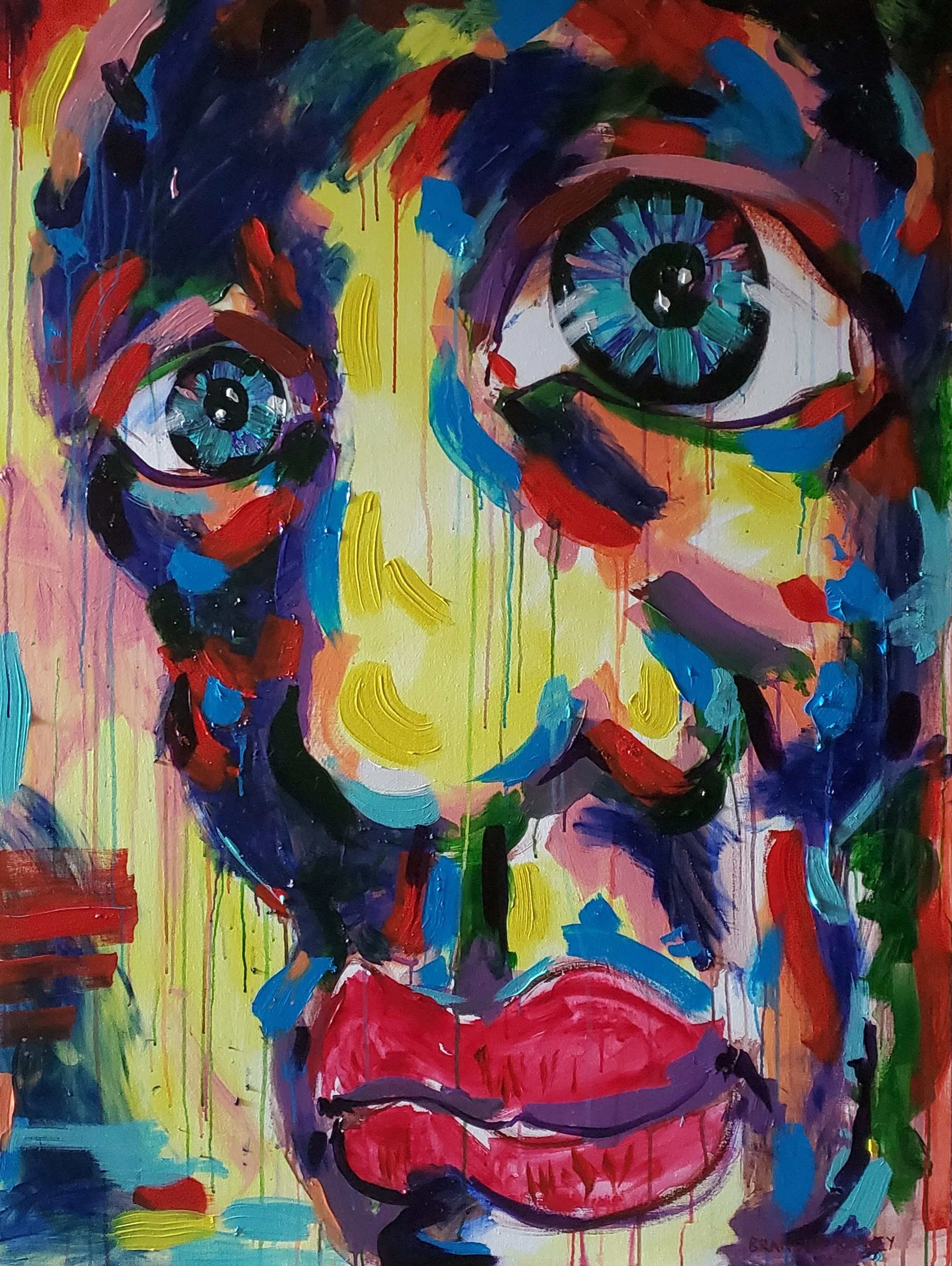 "Cadence I" Original 36×48in Acrylic on Canvas