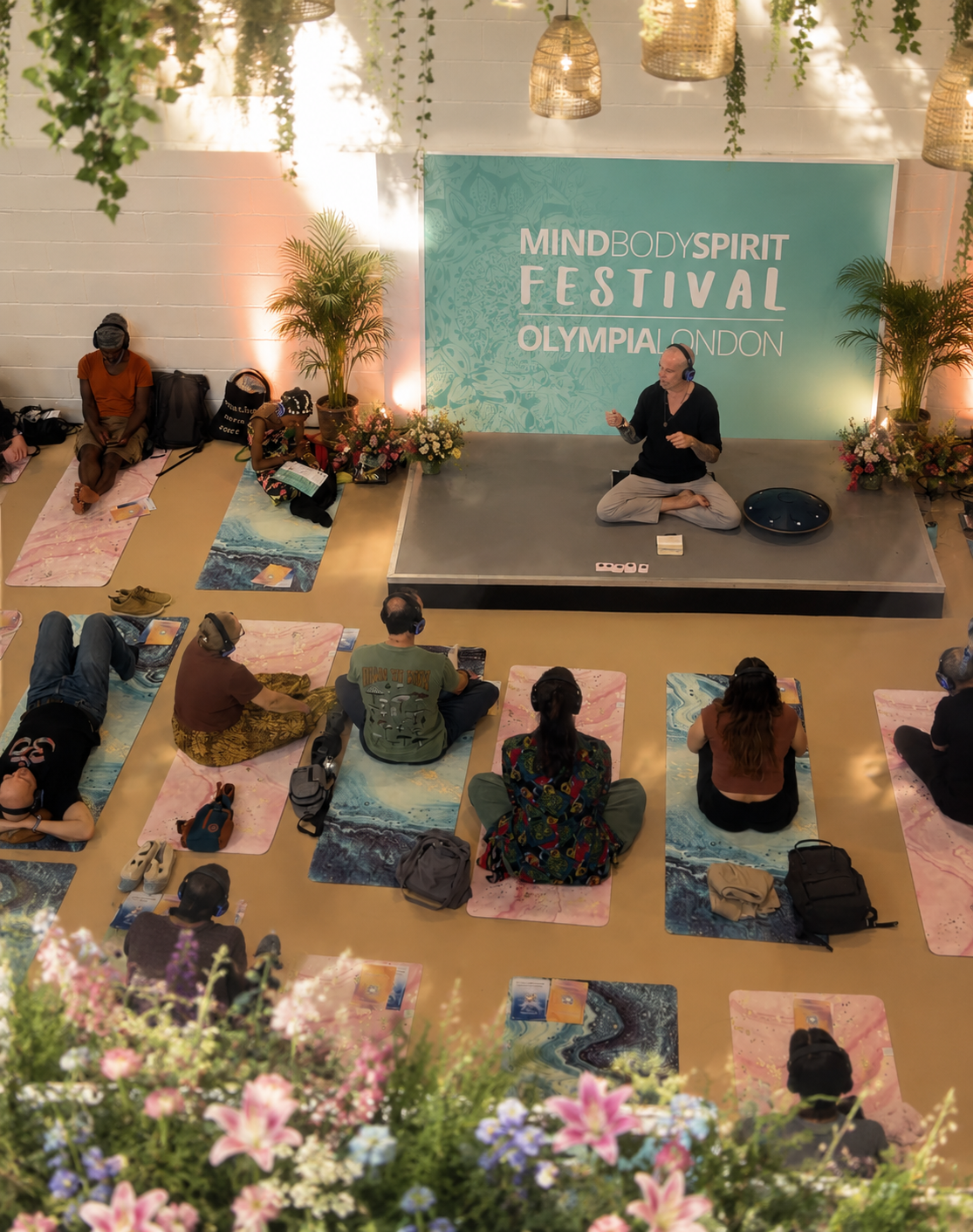 Michael Reiley giving a talk at Mind Body Spirit London