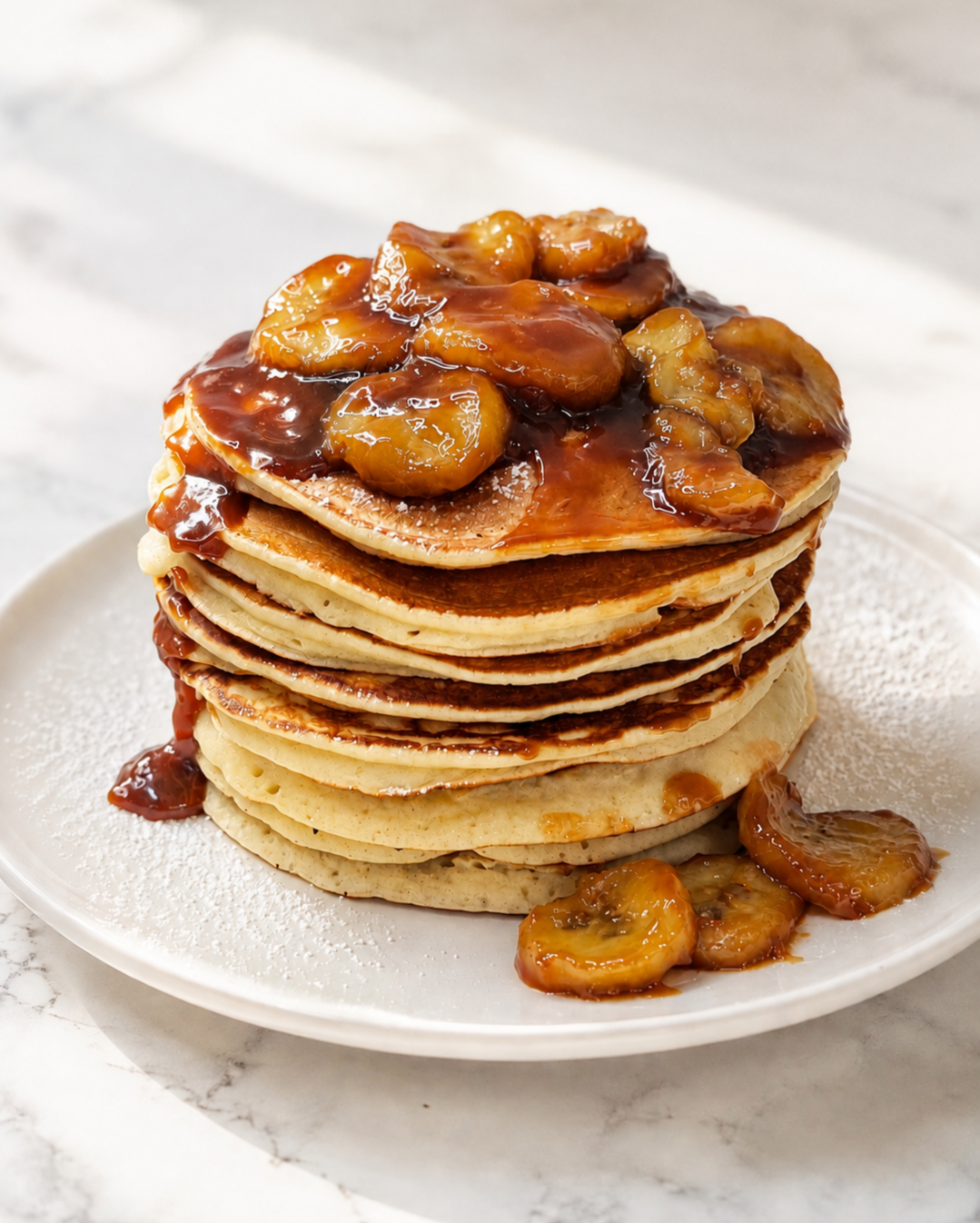 Caramelized Bananas Pancakes
