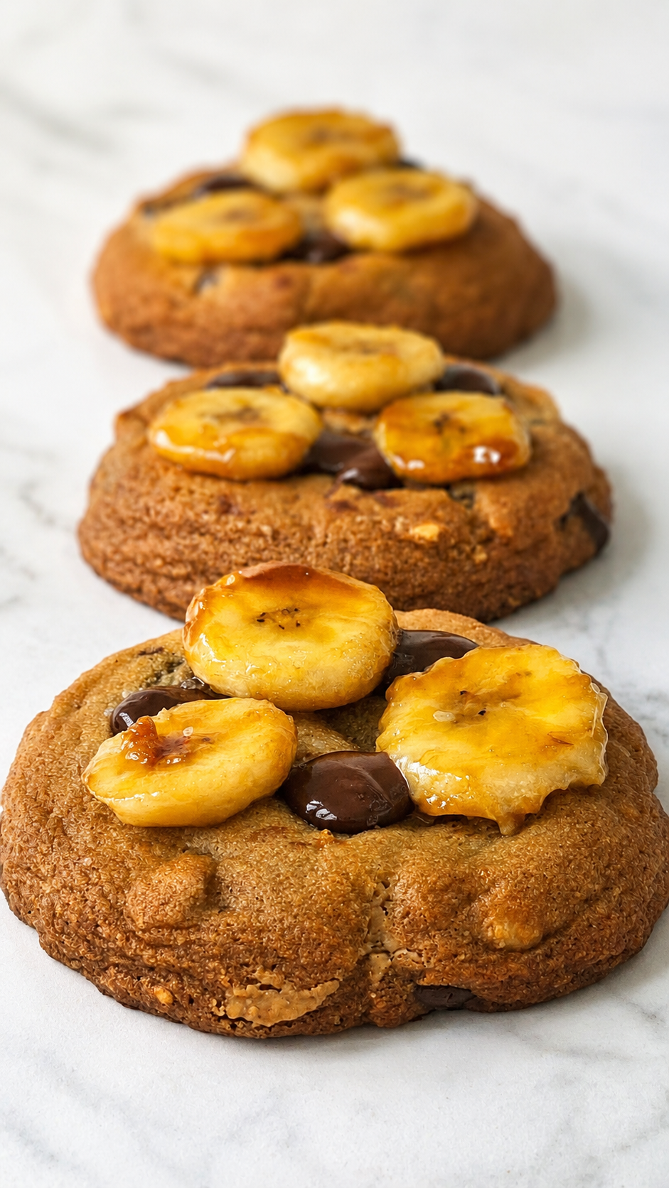 Chocolate Chip, Peanut Butter &amp; Caramelized Banana Cookies