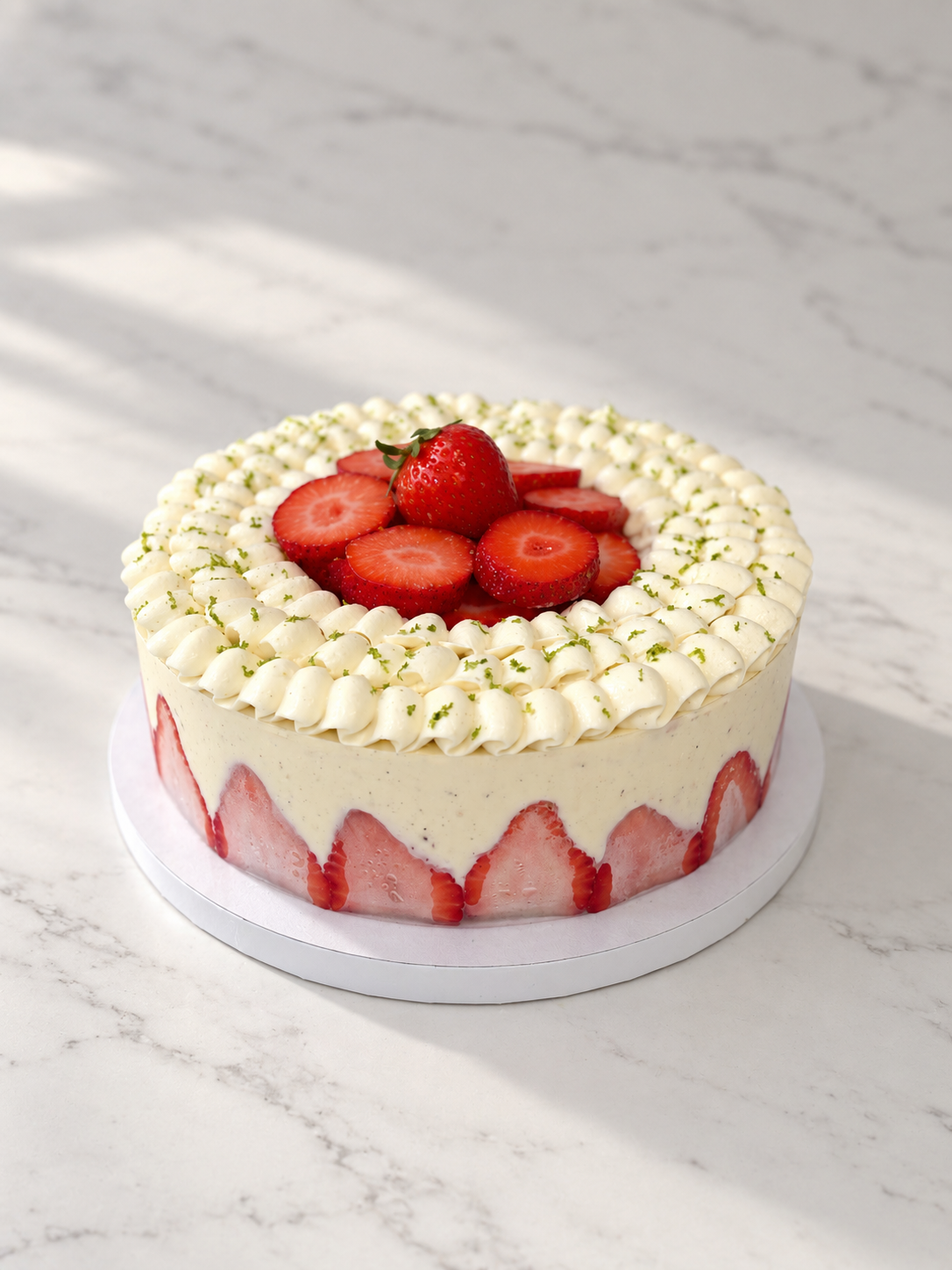 Strawberry Fraisier Cake