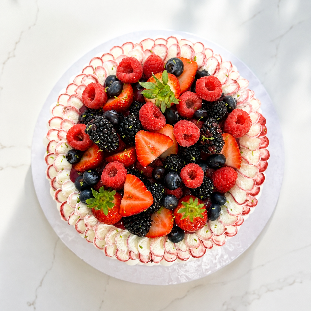 Vanilla Berry Pavlova