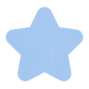 A light blue, five-pointed star shape.
