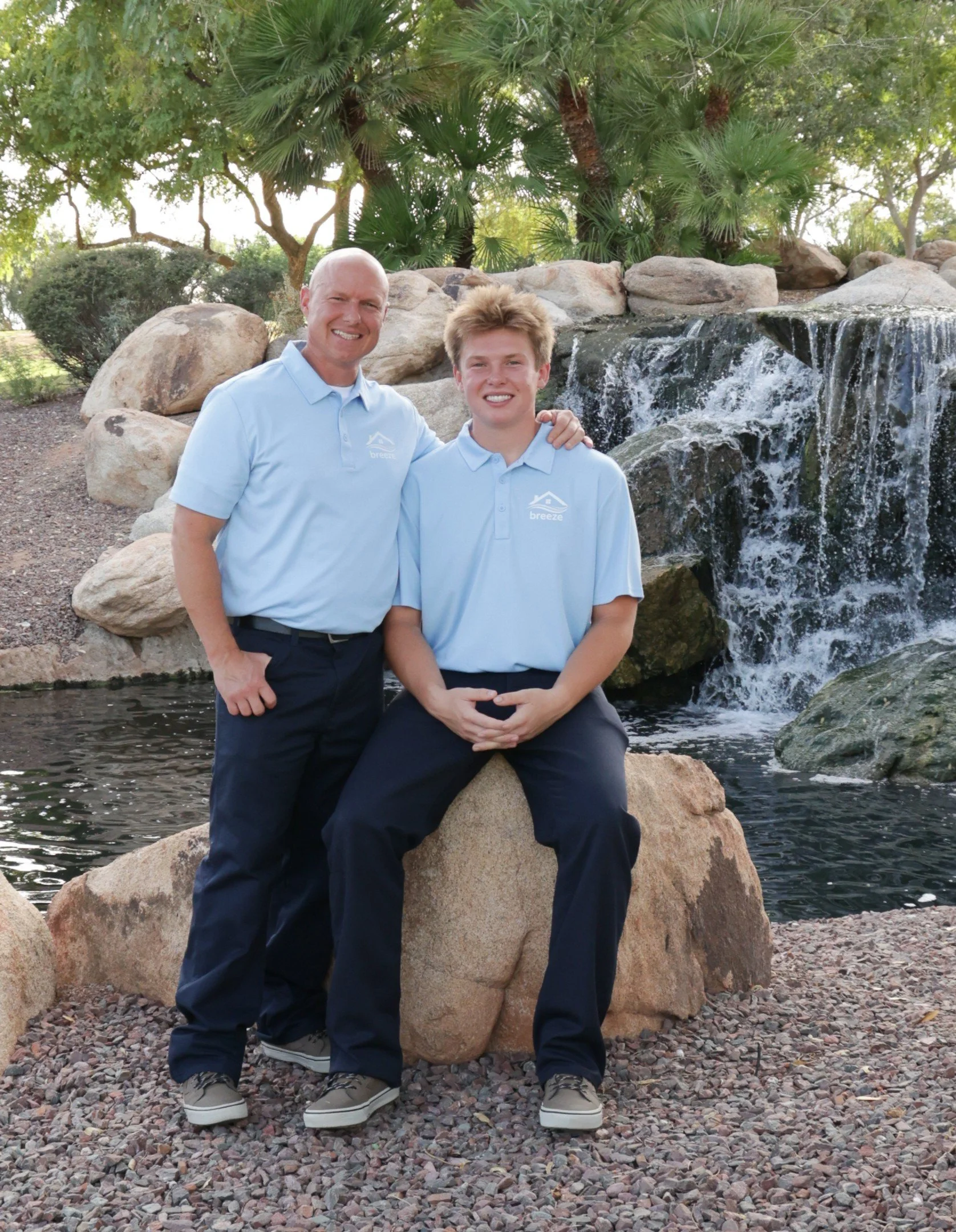 Tre and Frankie Fuqua, father-and-son owners of Breeze Property Group.