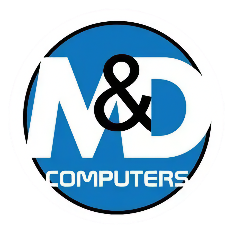 Logo of W&D Computers with a blue and white circular background, large stylized letters W&D, and the word 'Computers' below.