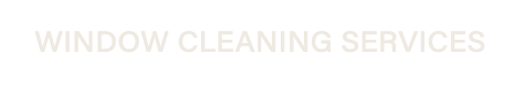 Window Cleaning Services