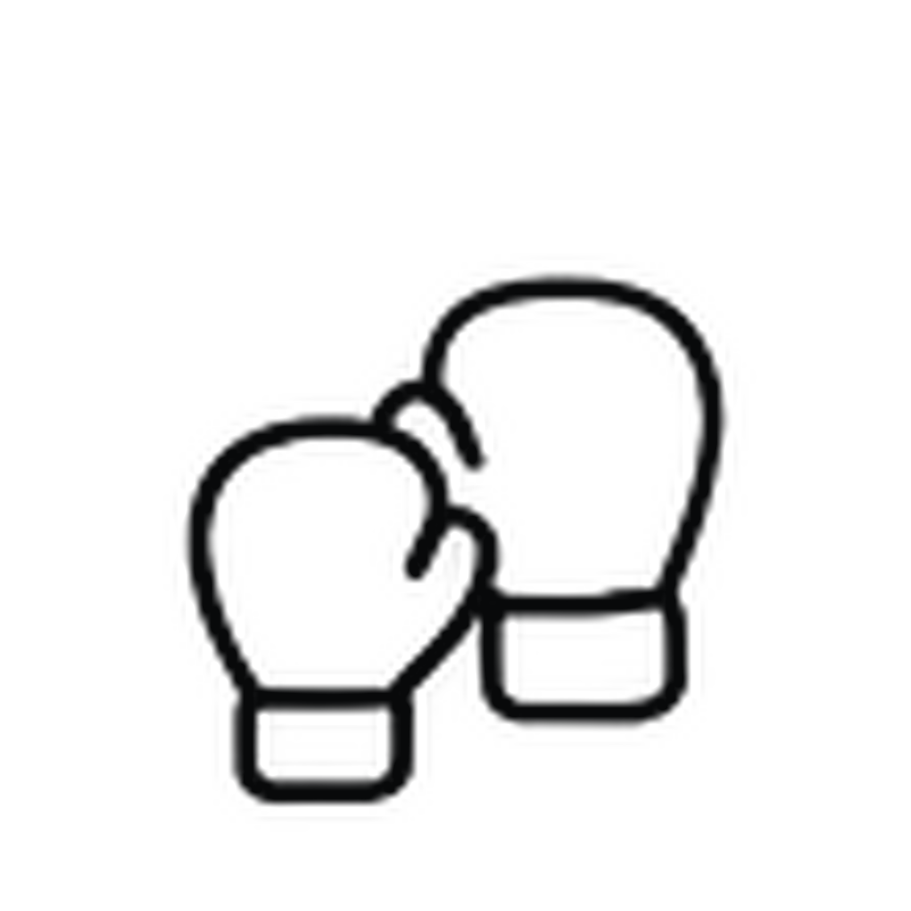 Outline of two cups, one larger and one smaller.