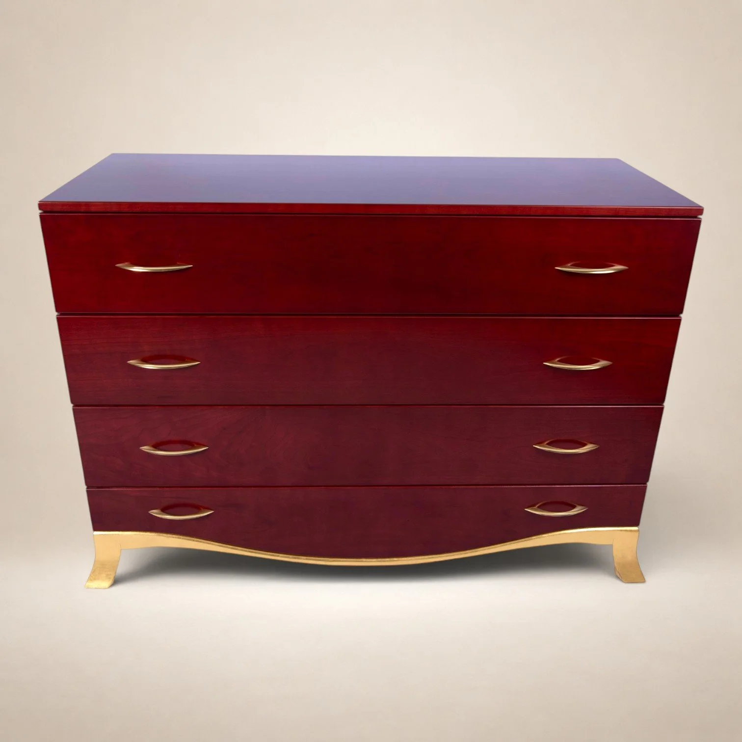red and gold dresser Hudson | Enhance Your Space pleated formal dress