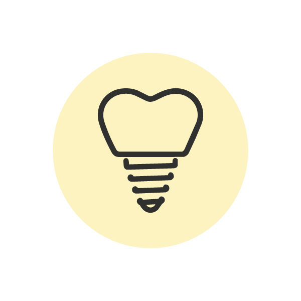 Icono de un implante dental