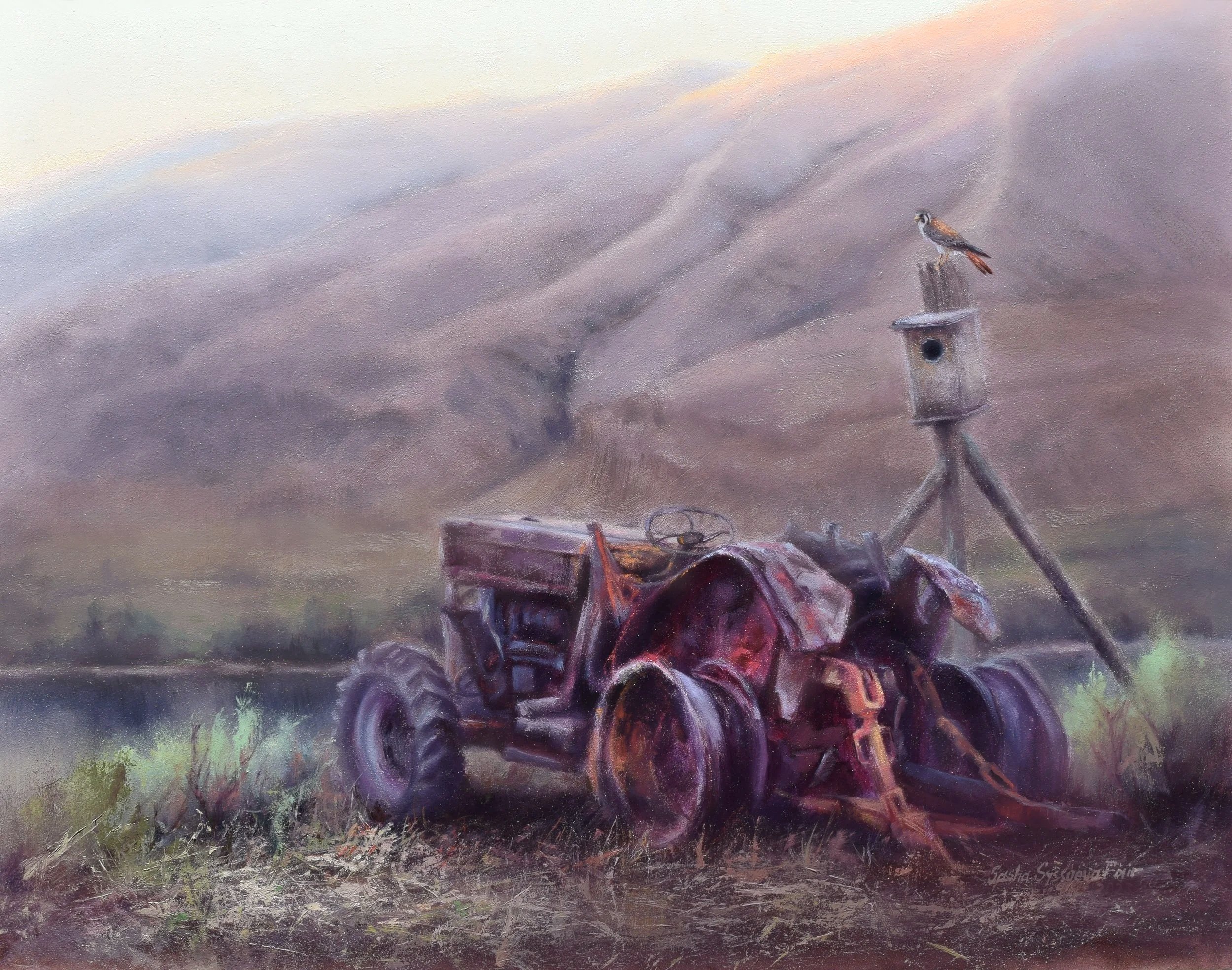 Burned, 16x20, oil on panel, available, $3000