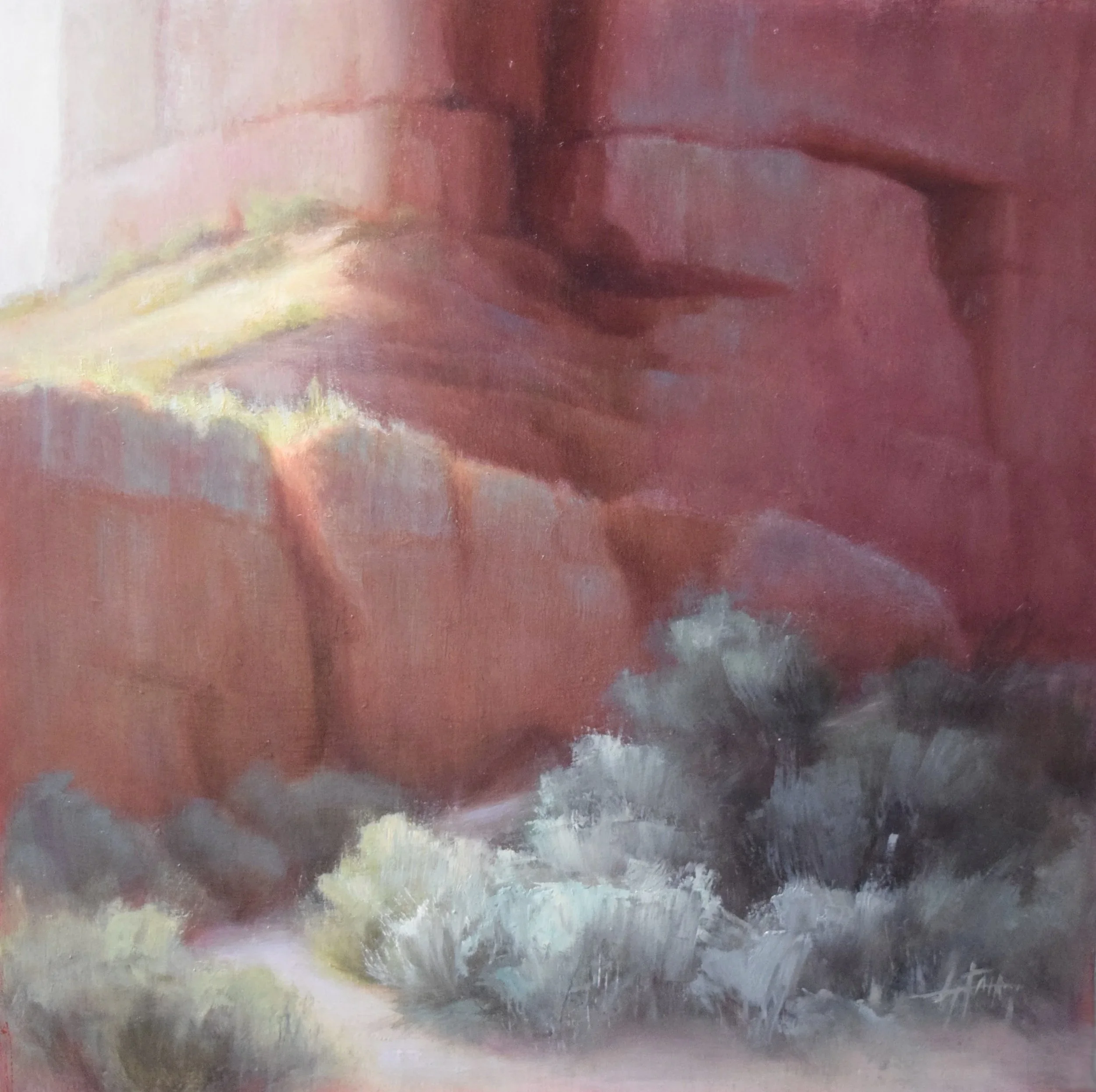 Red Rocks, 16x16", oil on panel, available $1200