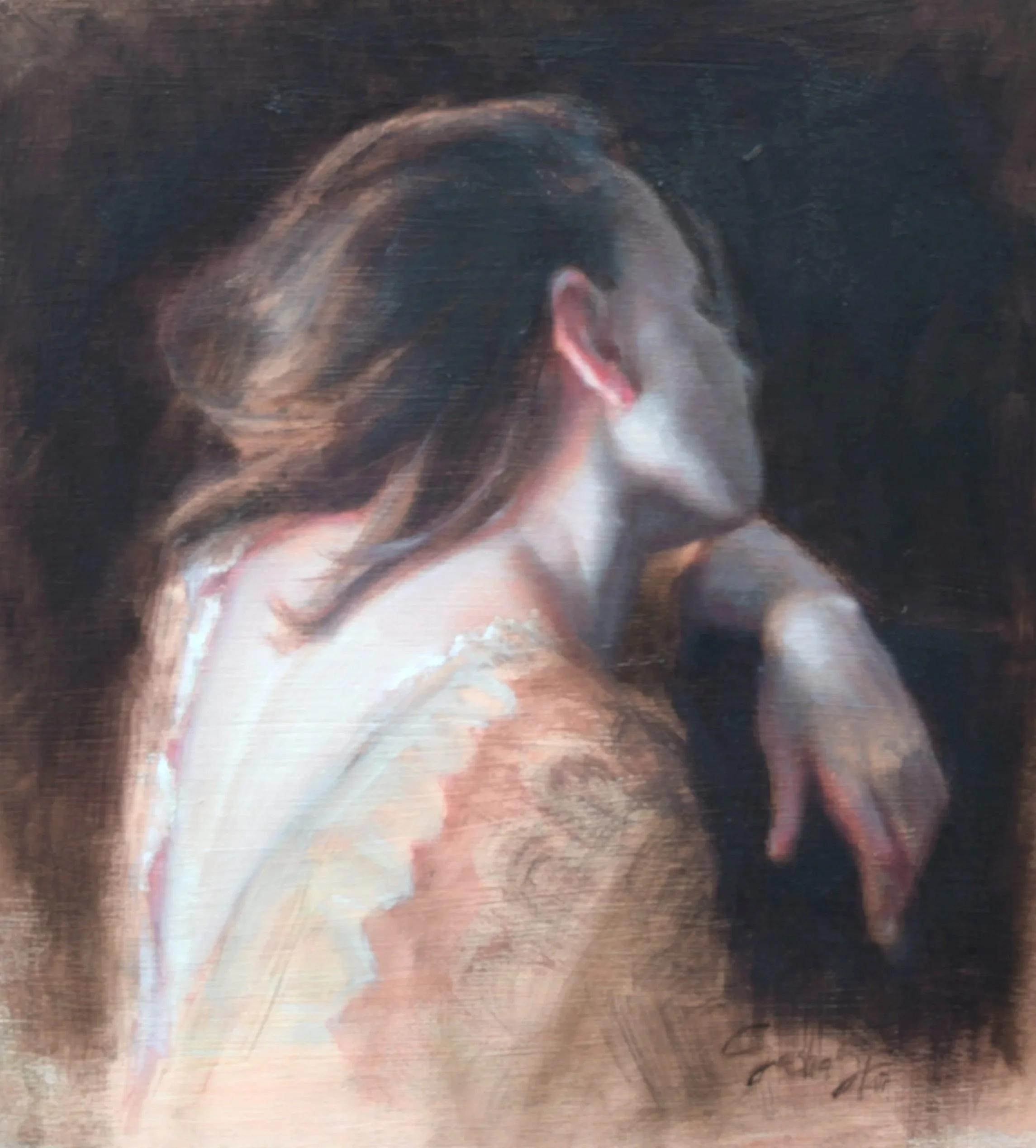Echoes of Youth, 11x11, oil on canvas, in private collection