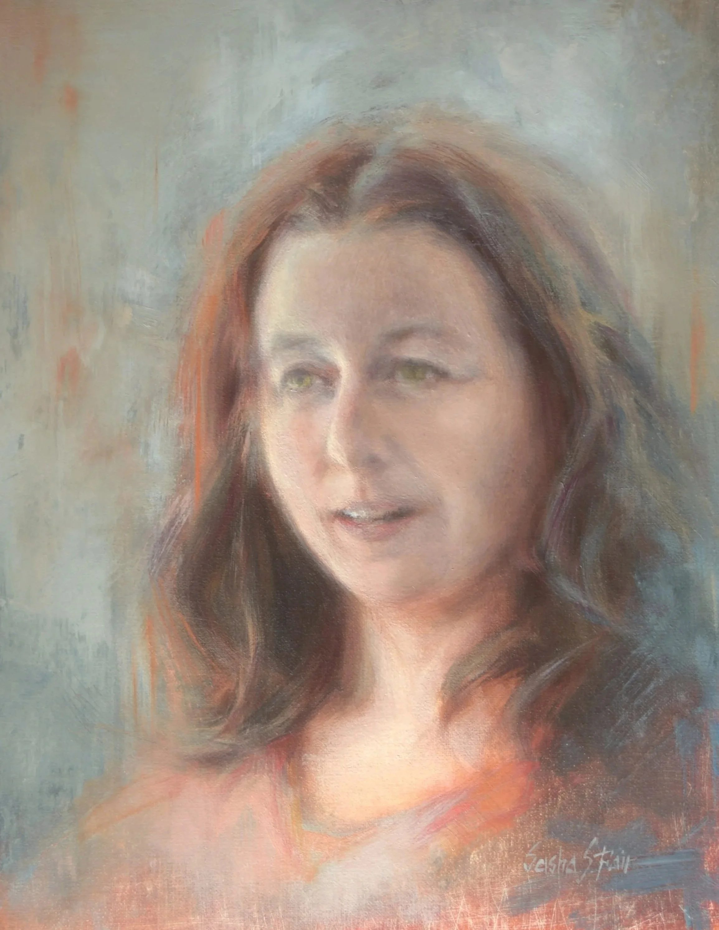 Megan, 14x11", oil on canvas, in private collection 