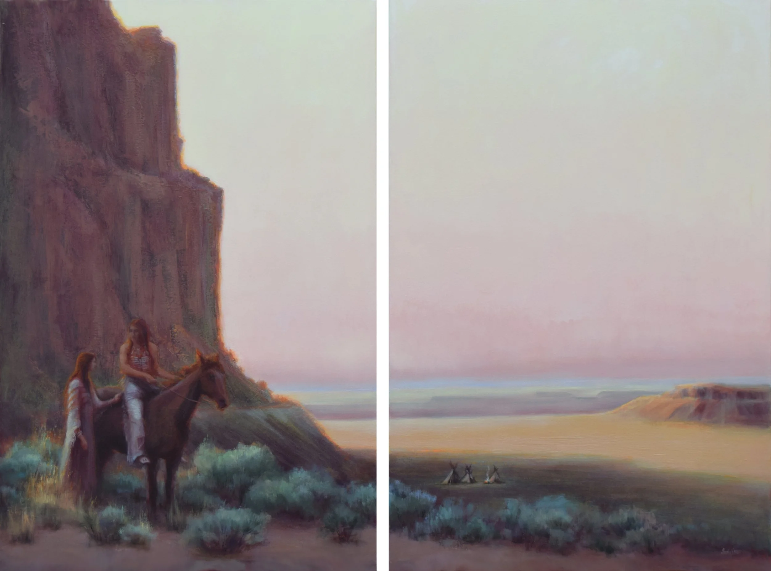 Farewell Song, diptych