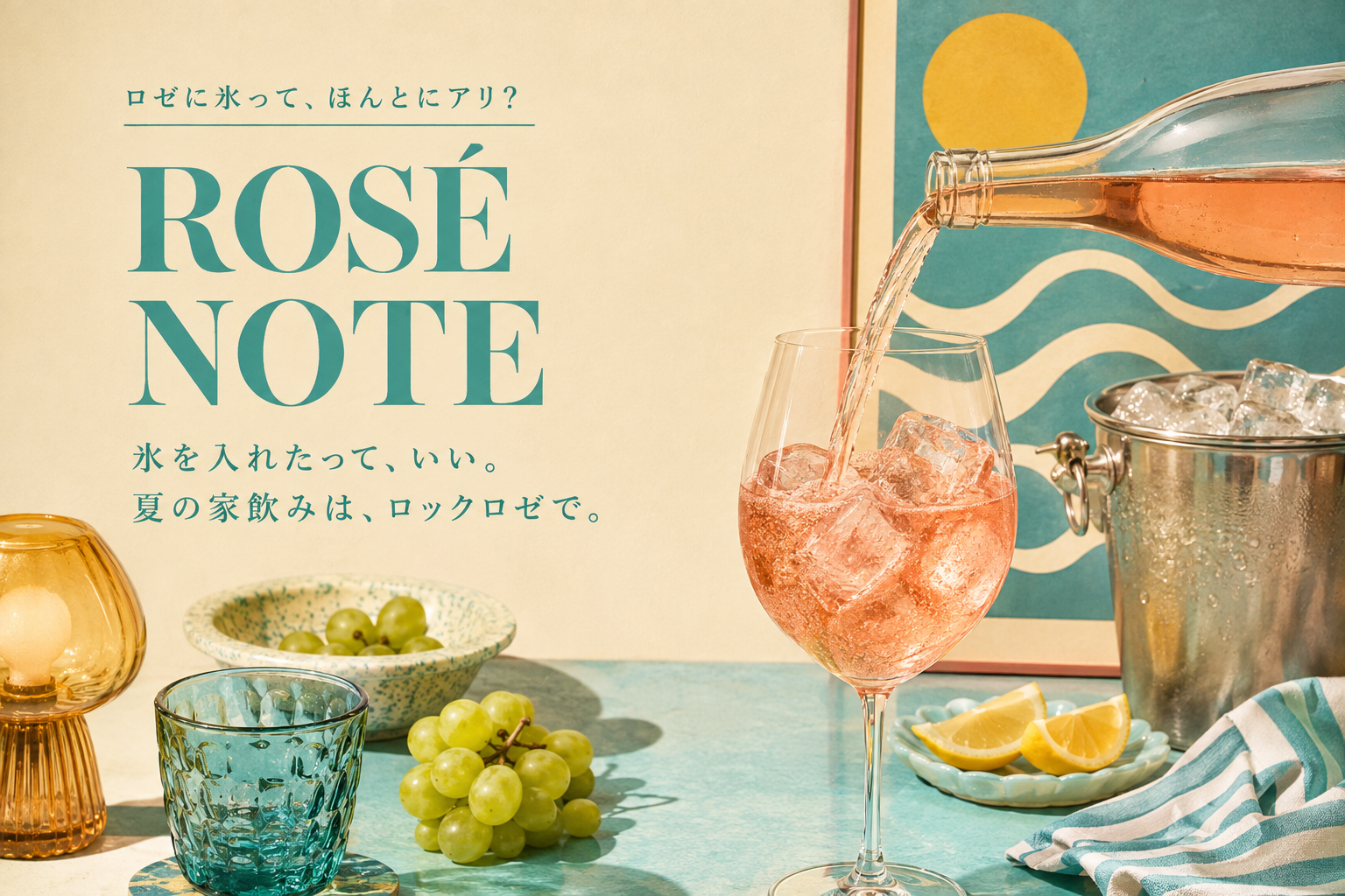ロゼに氷って、ほんとにアリ？夏の家飲みが変わる“ロックロゼ”