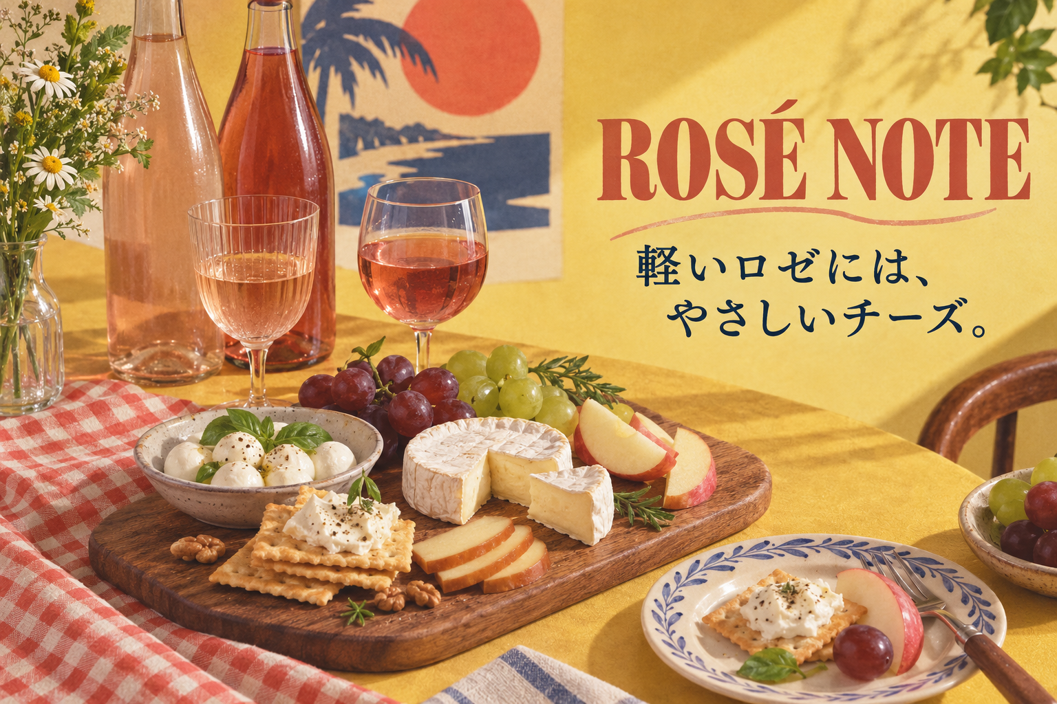 コンビニチーズで十分。ロゼに合うチーズ、どう選ぶ？