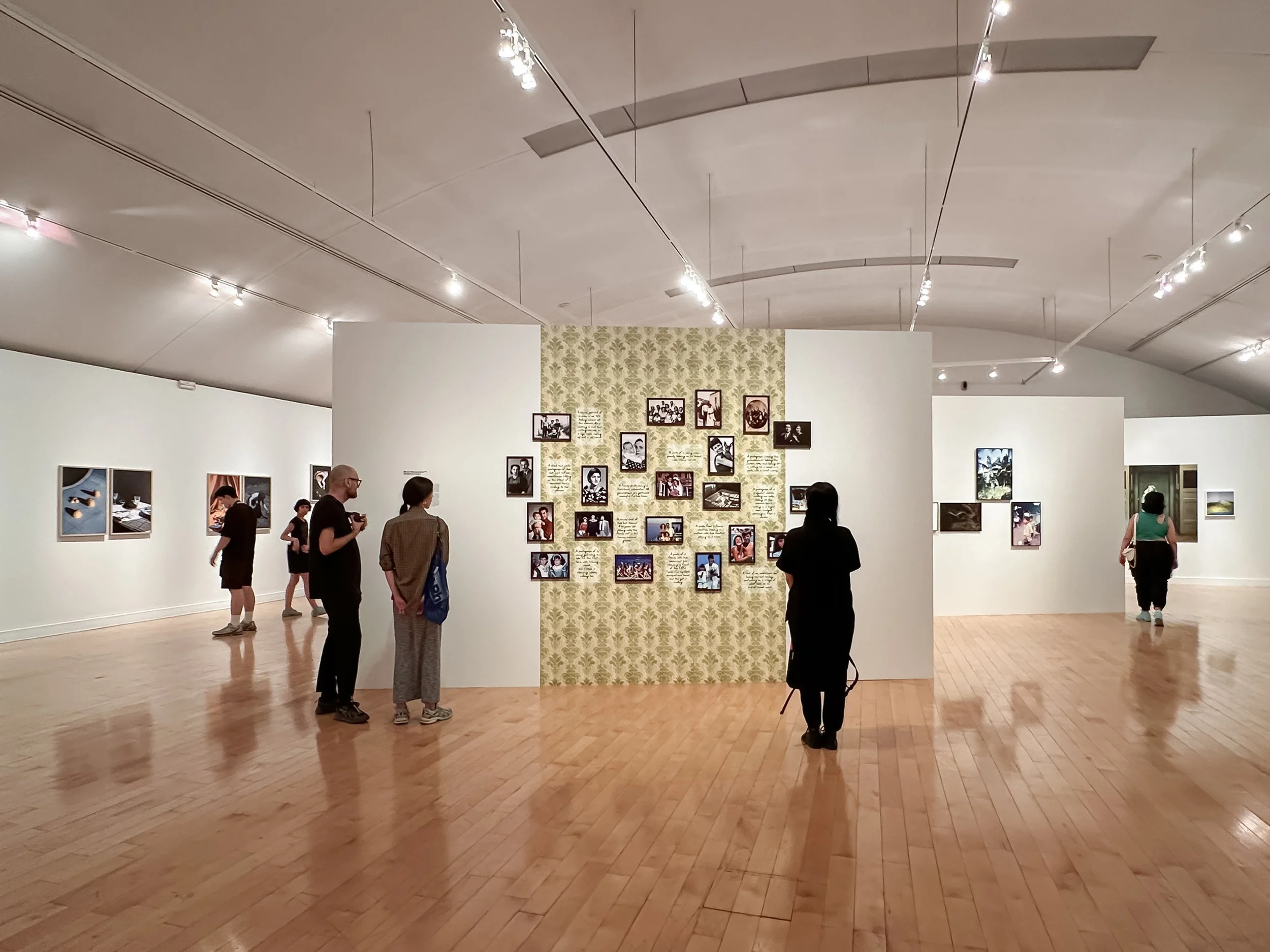 Second installation view of Imagined Images at Athens Photo Festival, Benaki Museum in 2024, presenting a reconstructed missing family archive.