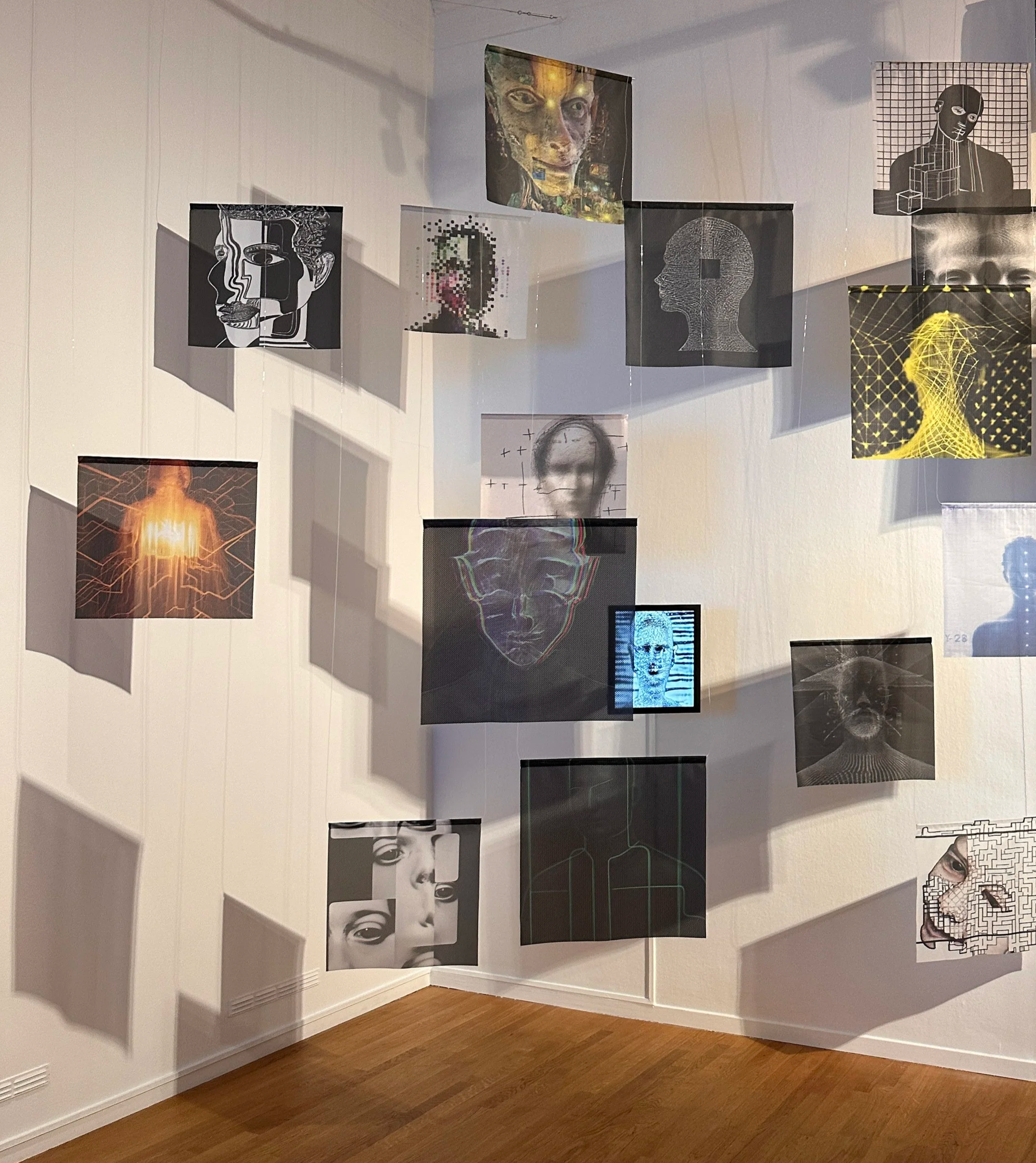 Installation view of A Self-Portrait of an Algorithm by Maria Mavropoulou.