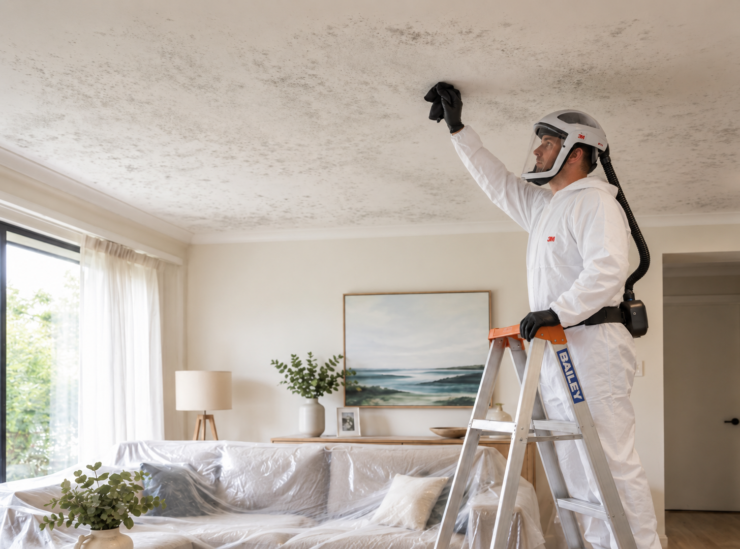 Ceiling Mould Clean | Residential