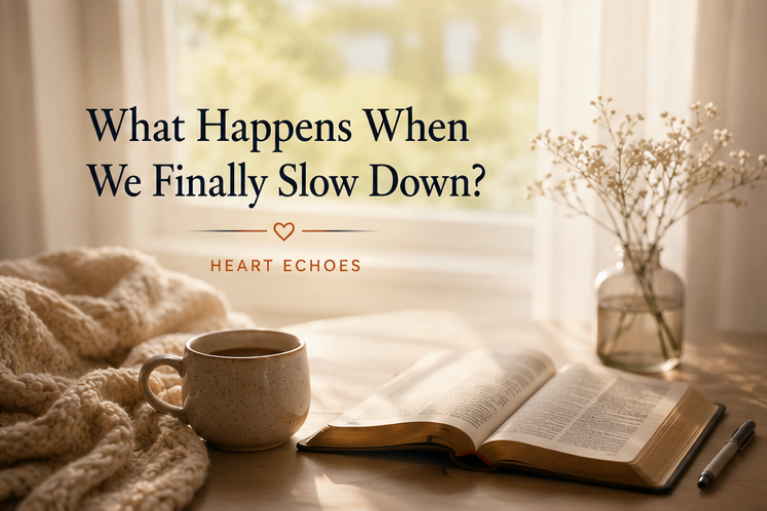 What Happens When We Finally Slow Down?