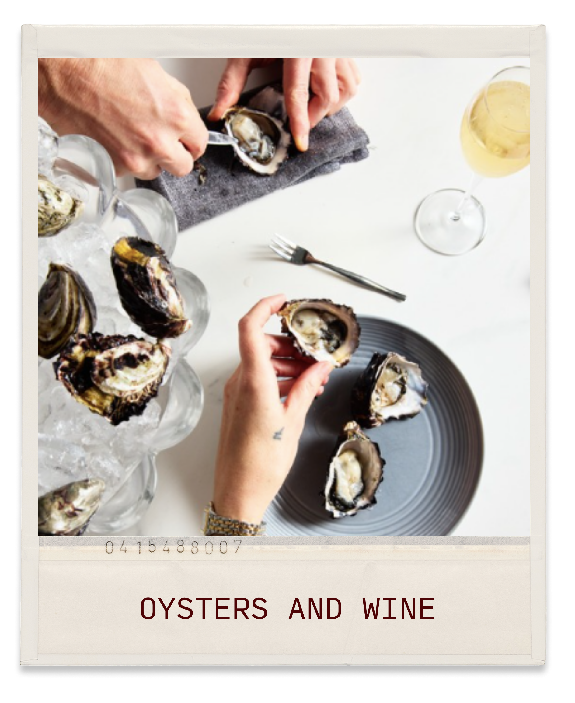 Oysters &amp; Wine