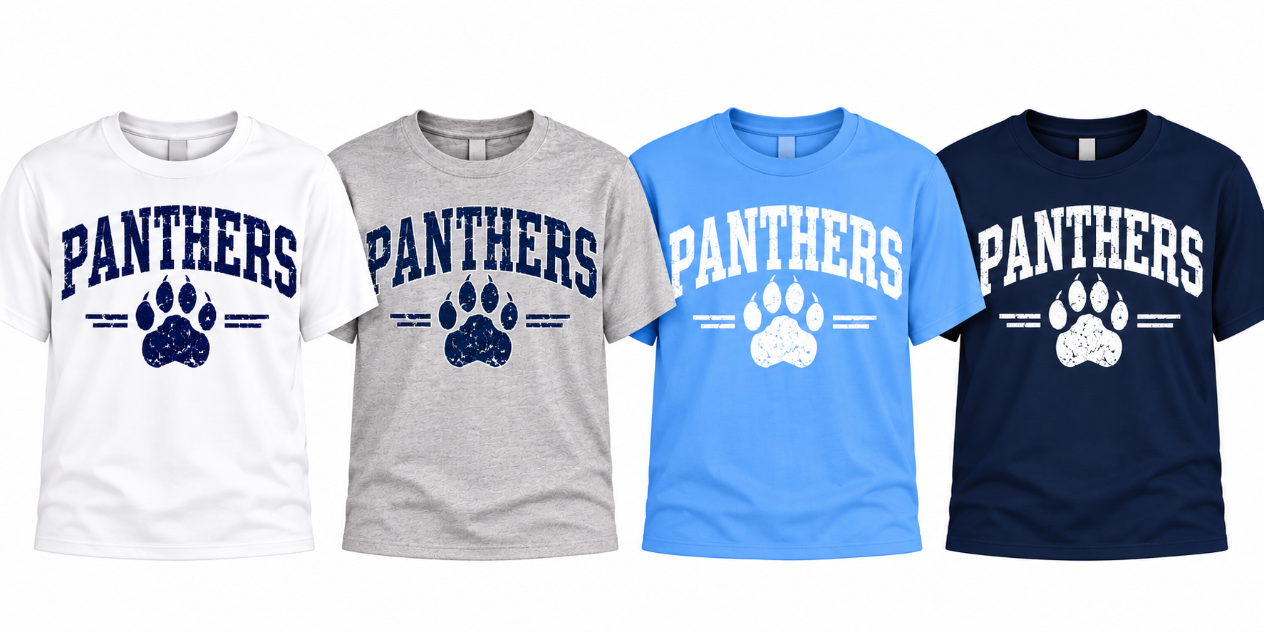 Varsity Panthers with Paw Print