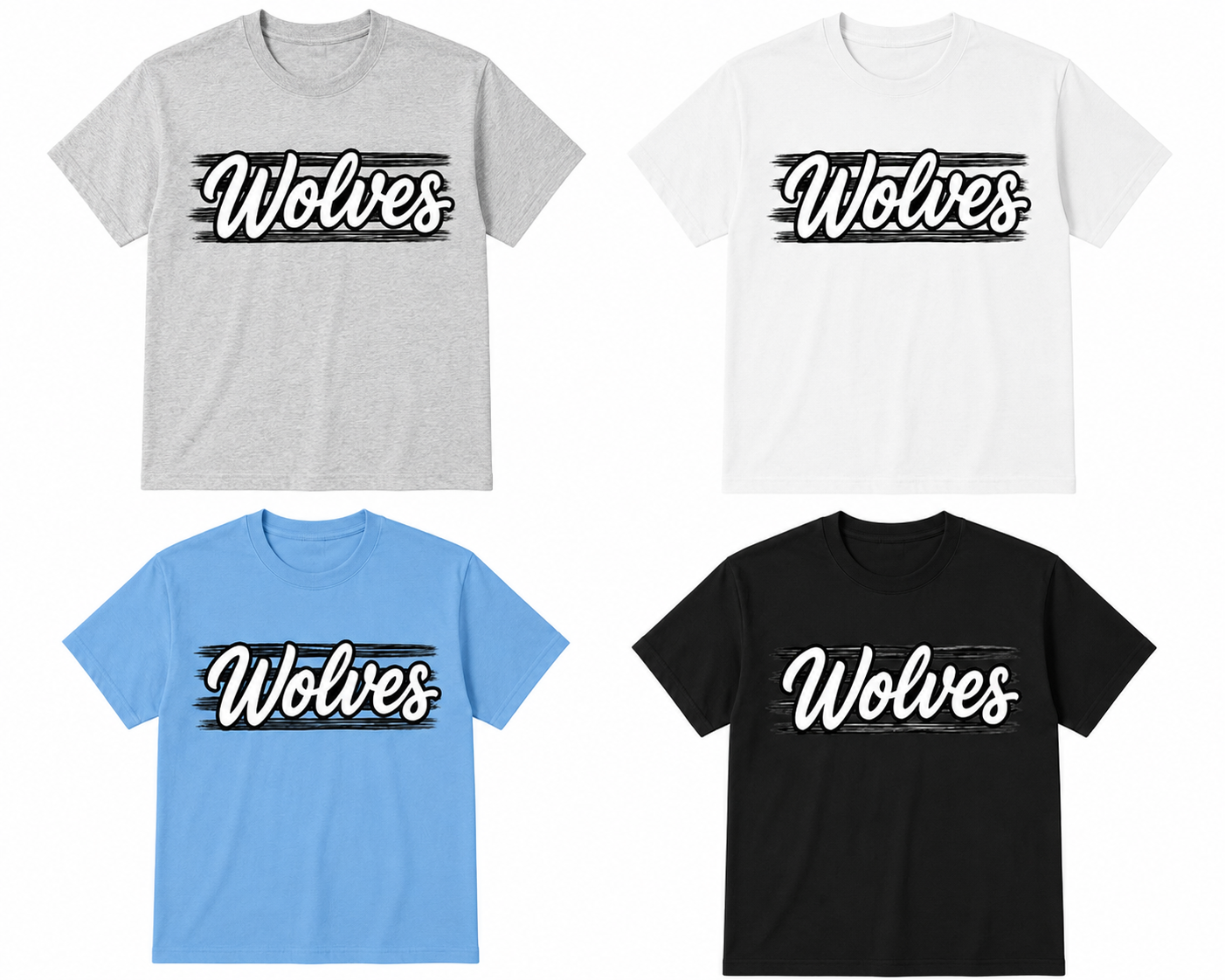 Wolves with lines Tshirt