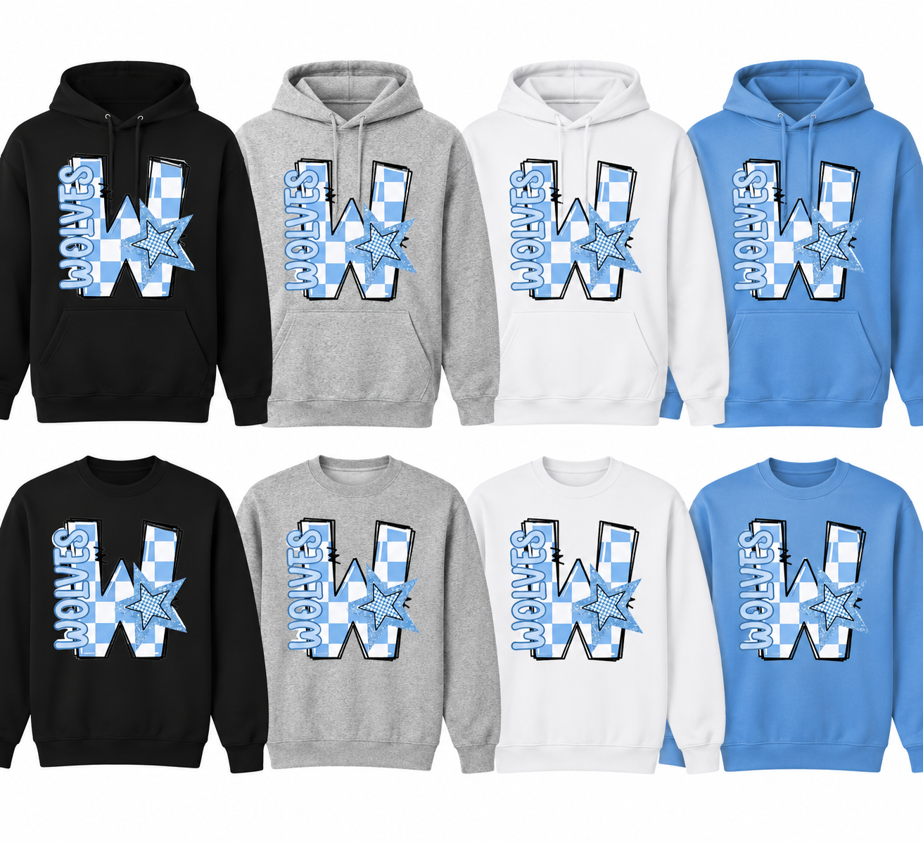 W Logo Hoodie & Crewnecks